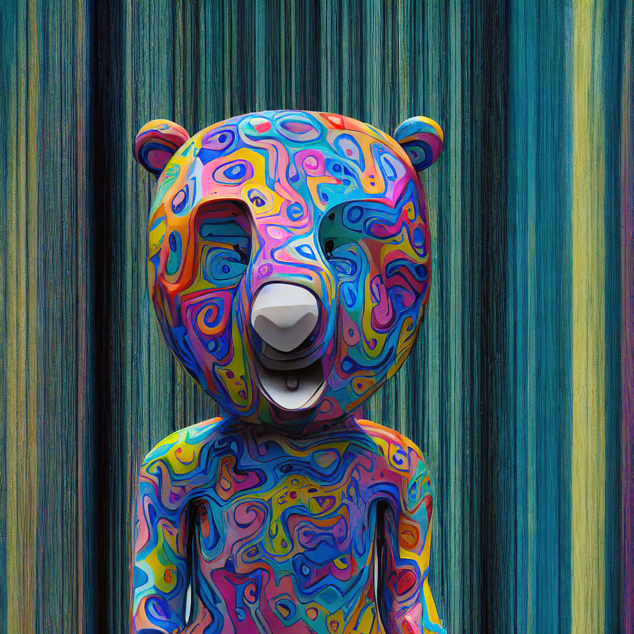 Ai Bear Art from GummyLSD: Tito Picasso