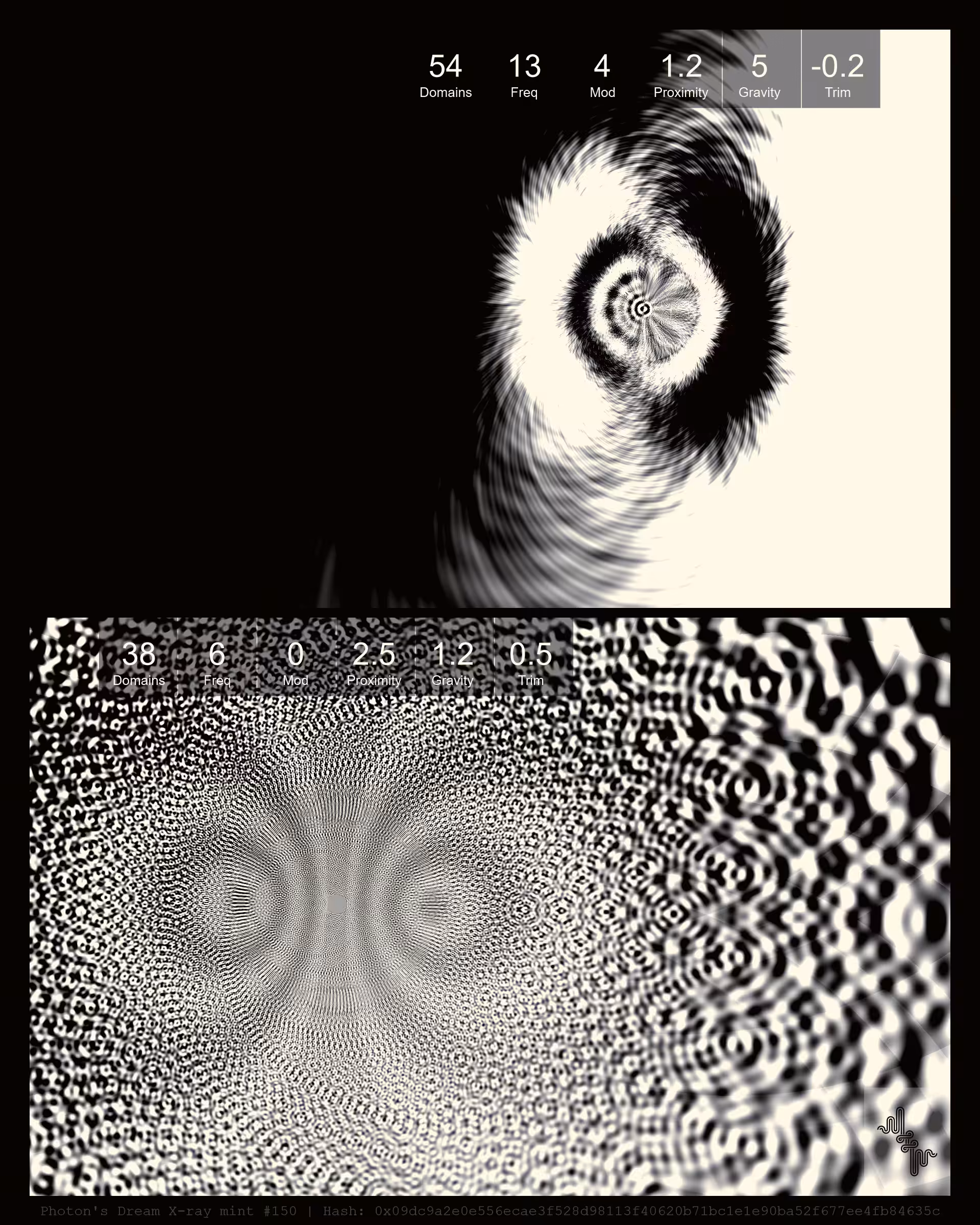 Photon's Dream X-rays by Harvey Rayner: Photon's Dream X-ray mint#150