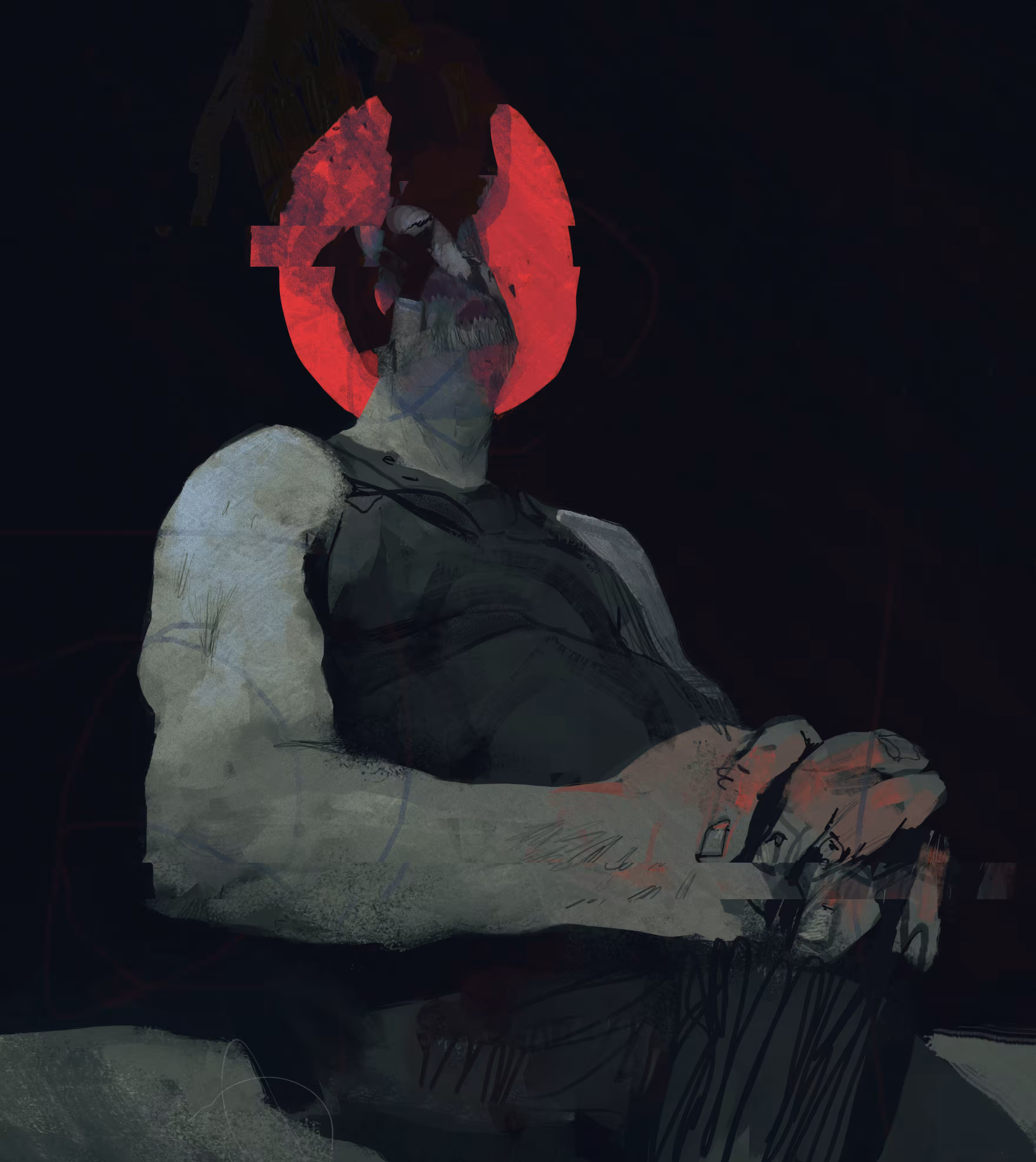Hand over the head