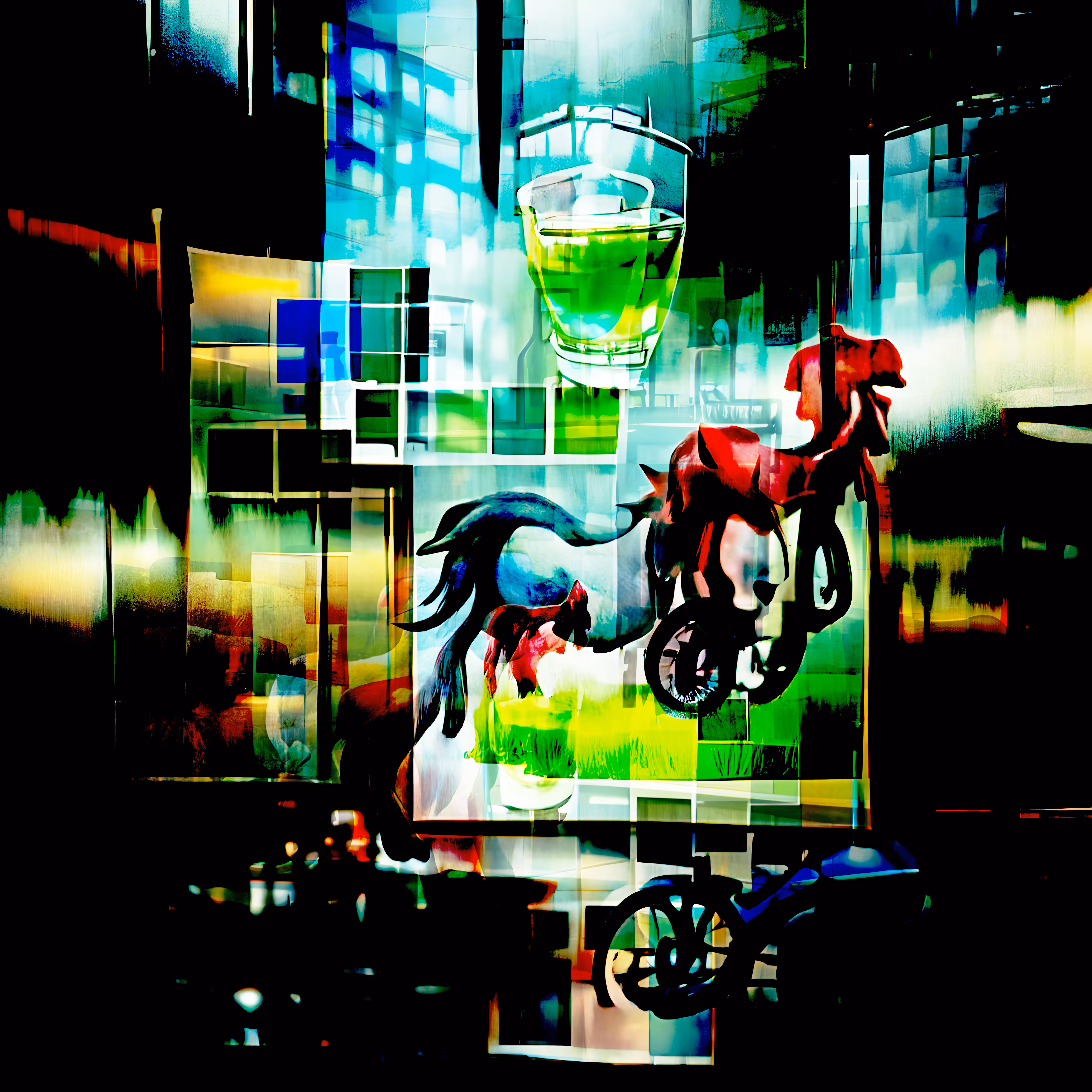 My Psychedelic Pony #4: Pony Flies off on a Bike
