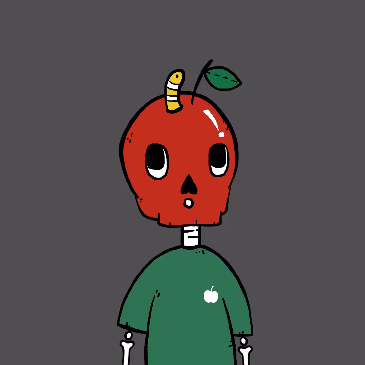 #002 Apple head
