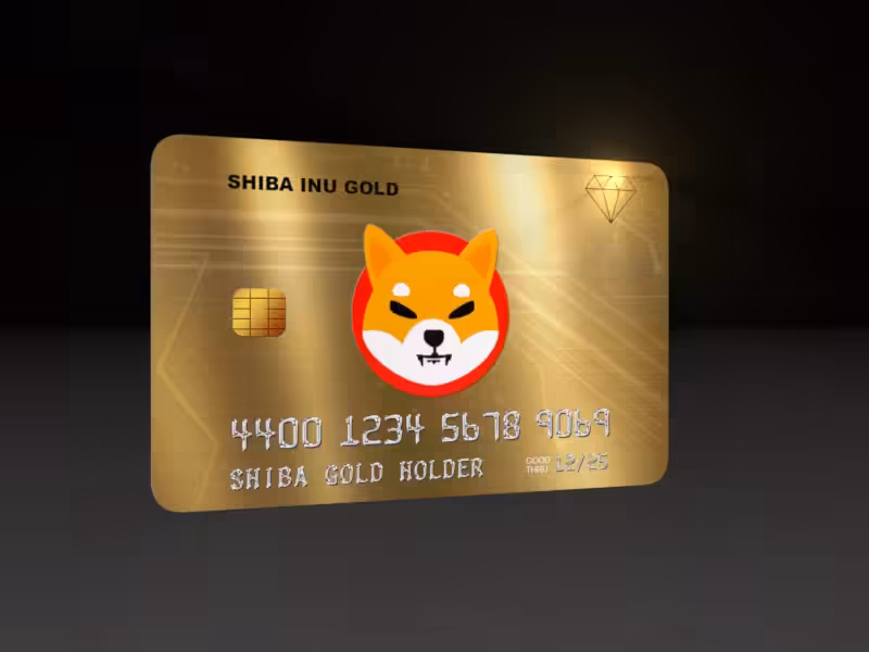 SHIBA INU  CARD/ GOLD
