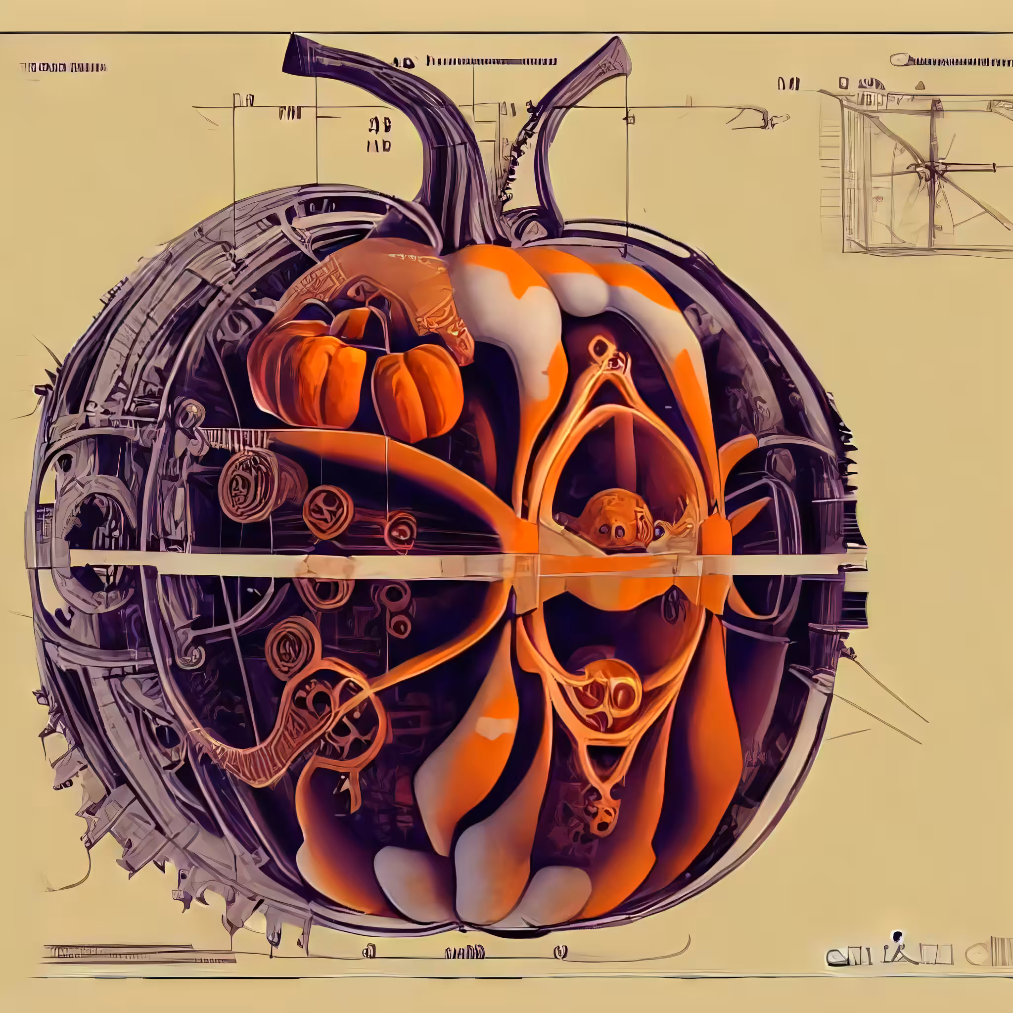 Mecha-pumpkin blueprint #13