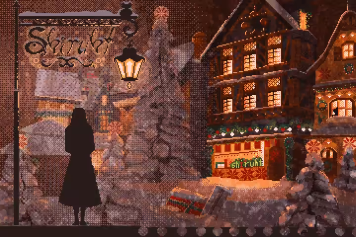 Snowy Toy Village