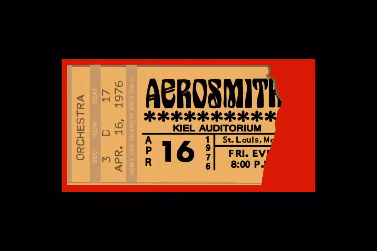 Classic Rock Concert Ticket Stub Generator #4