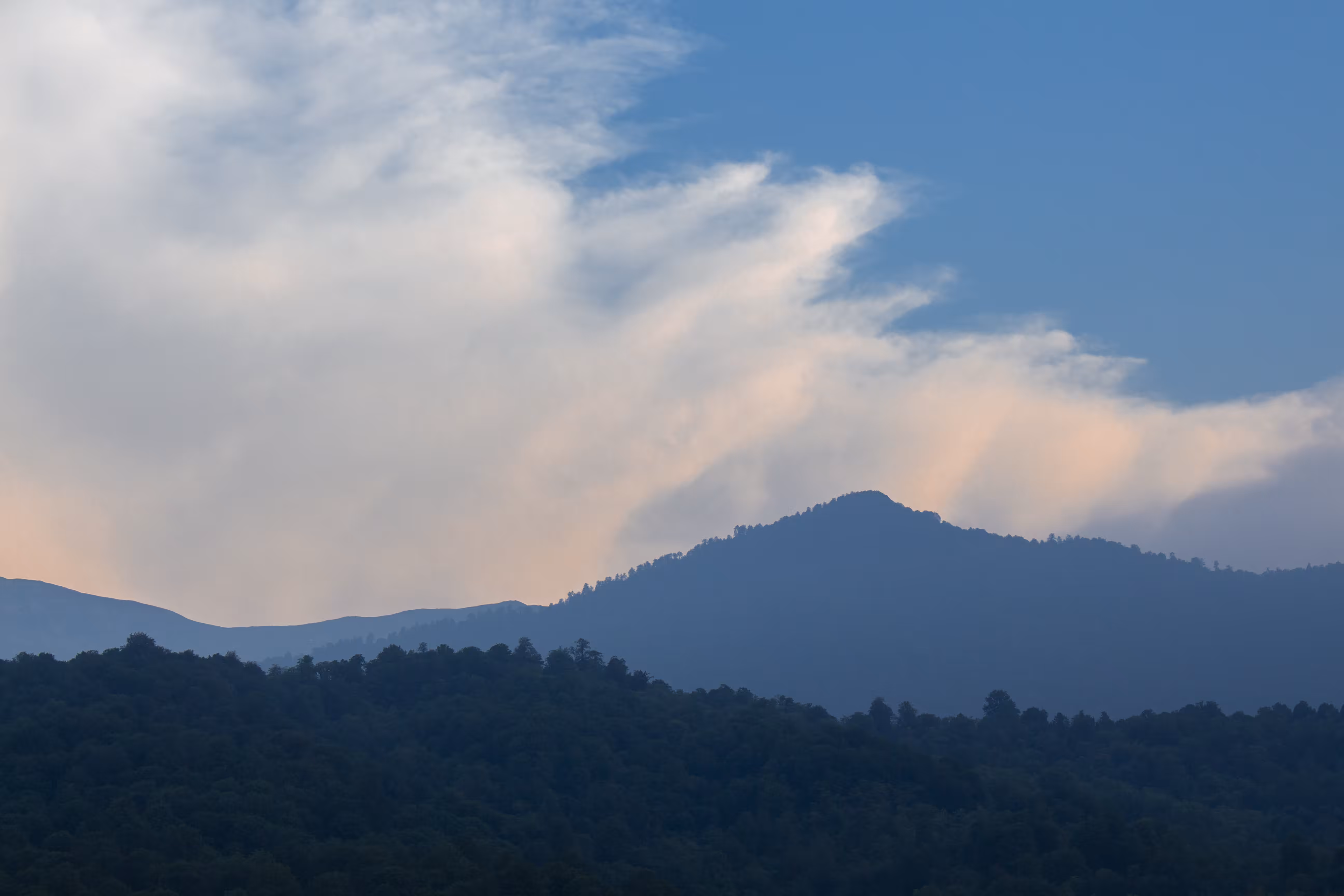 Colorful nature: Blue mountain