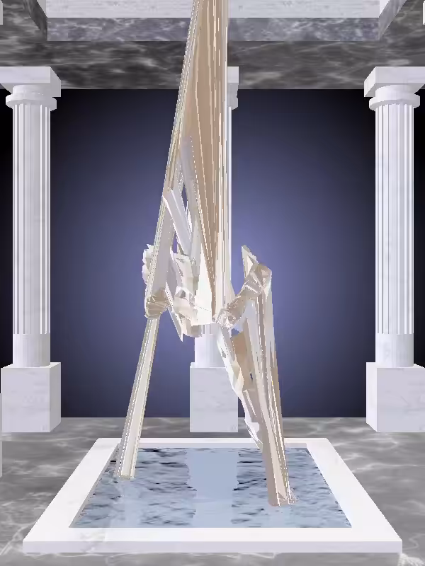 HeavenComputer: The Fragmented Kicking Luminescent Beige Man #4531
