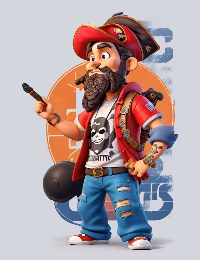 A pirate captain  #6