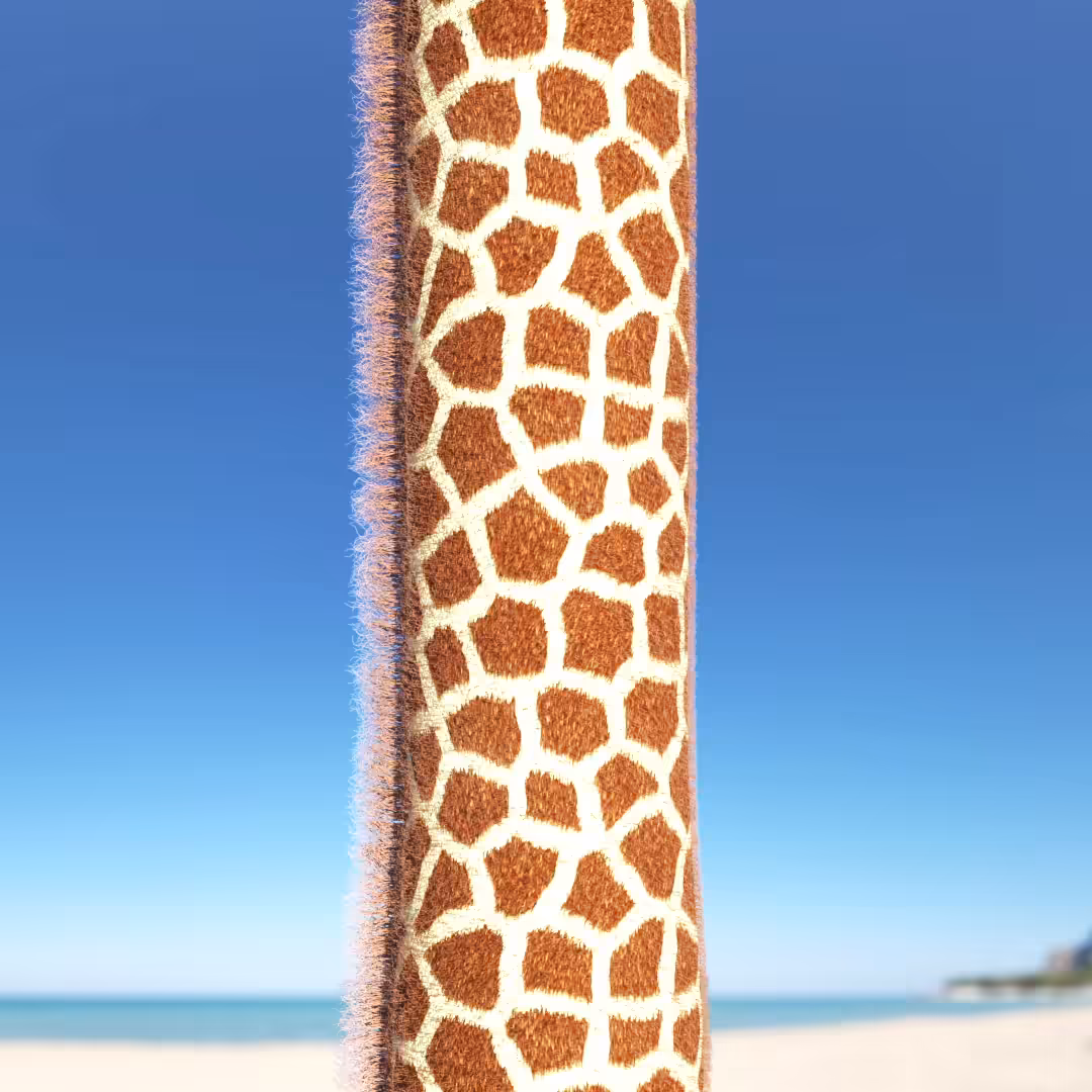 The creature which is not a giraffe has been revealed