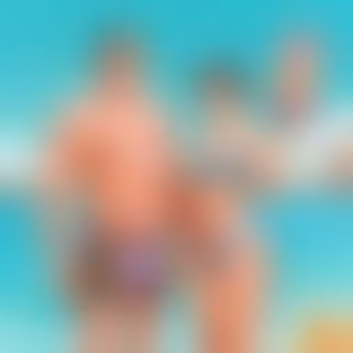 Dominique et Albertine en maillot de bain