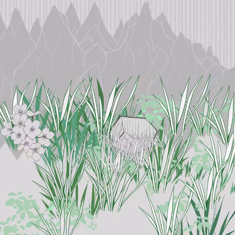 Wild Grass and Rubble #178