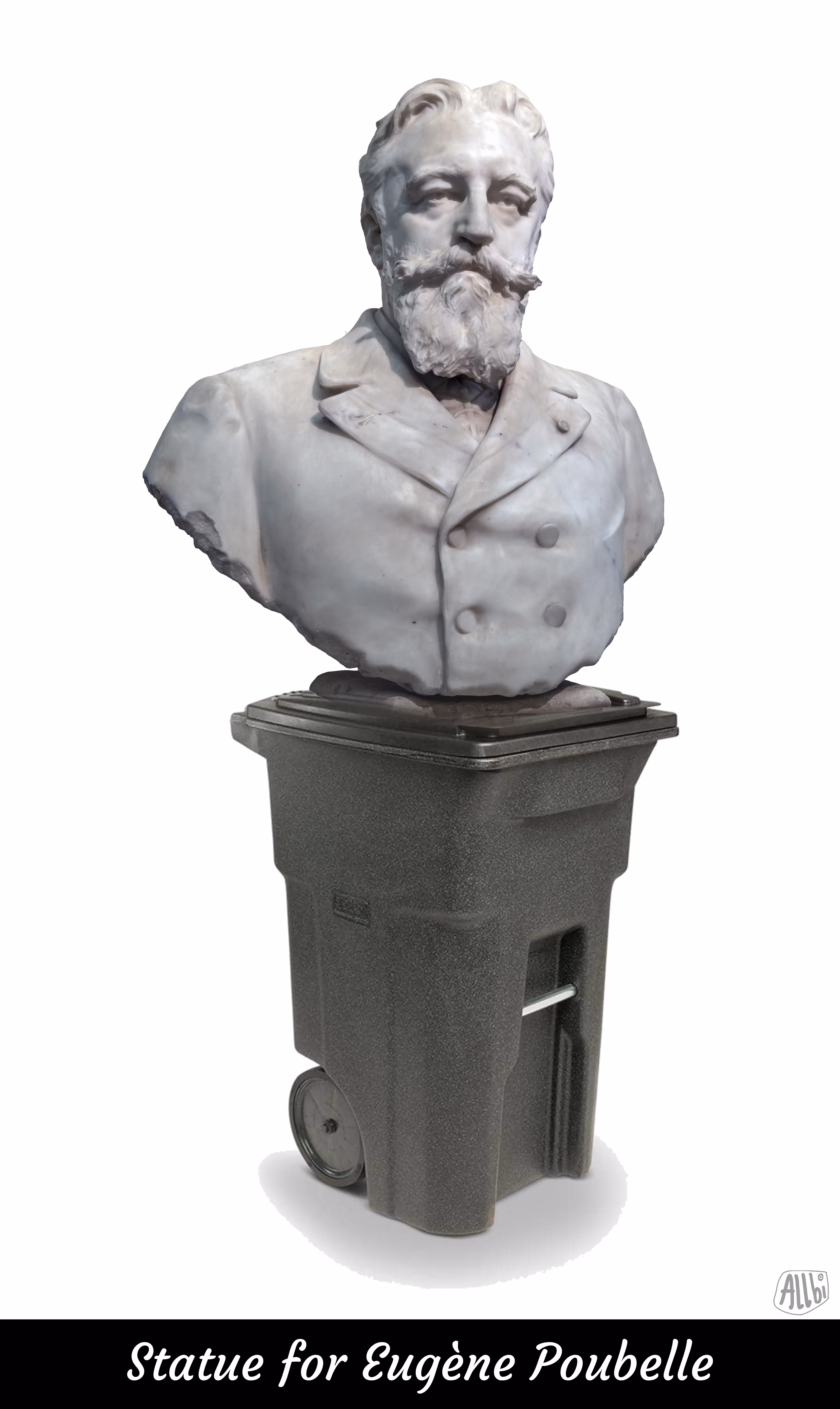 Statue for Eugène Poubelle