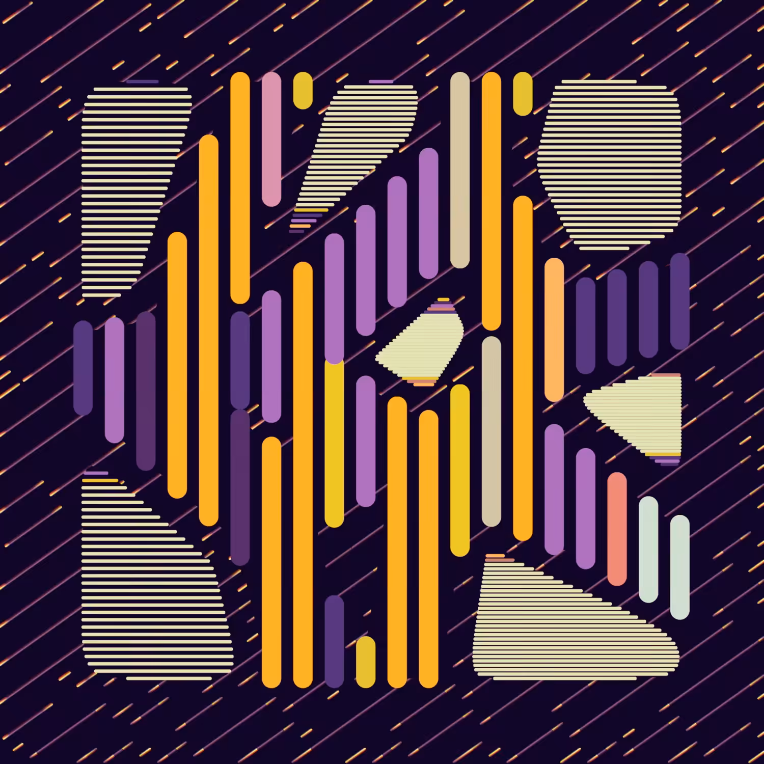Retro Hectic Voronoi