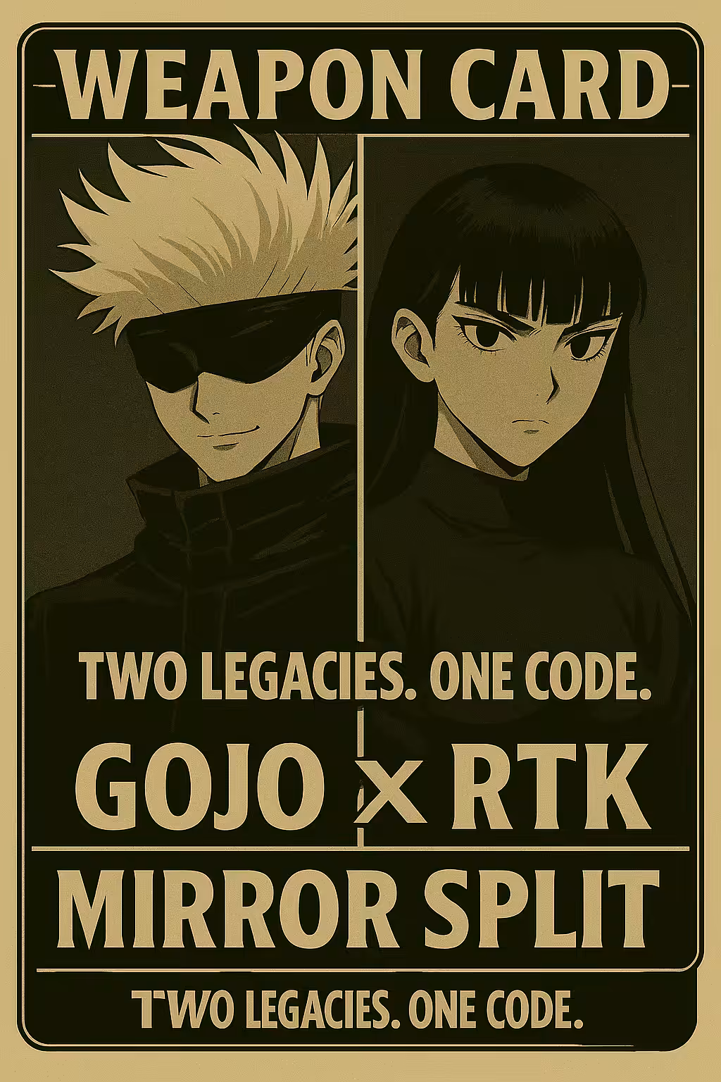 Gojo x RTK: Mirror Split — “Two legacies. One code.”