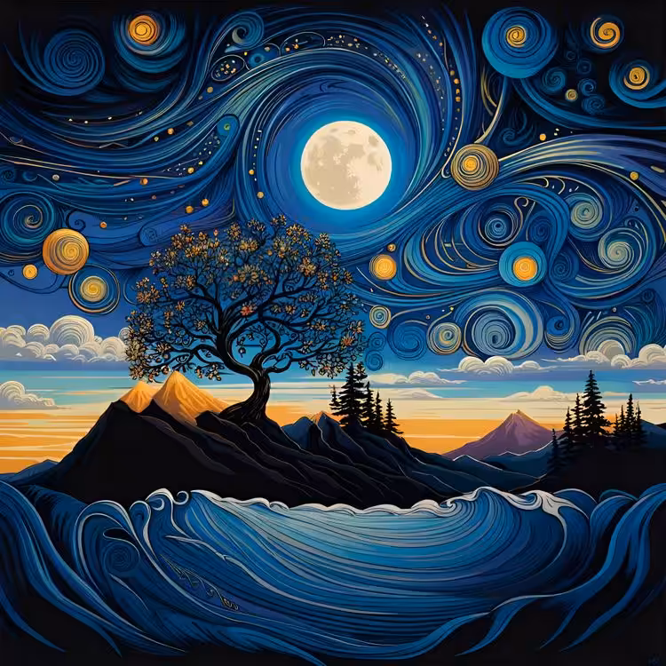 Moonlit nights with Vengokh imagination