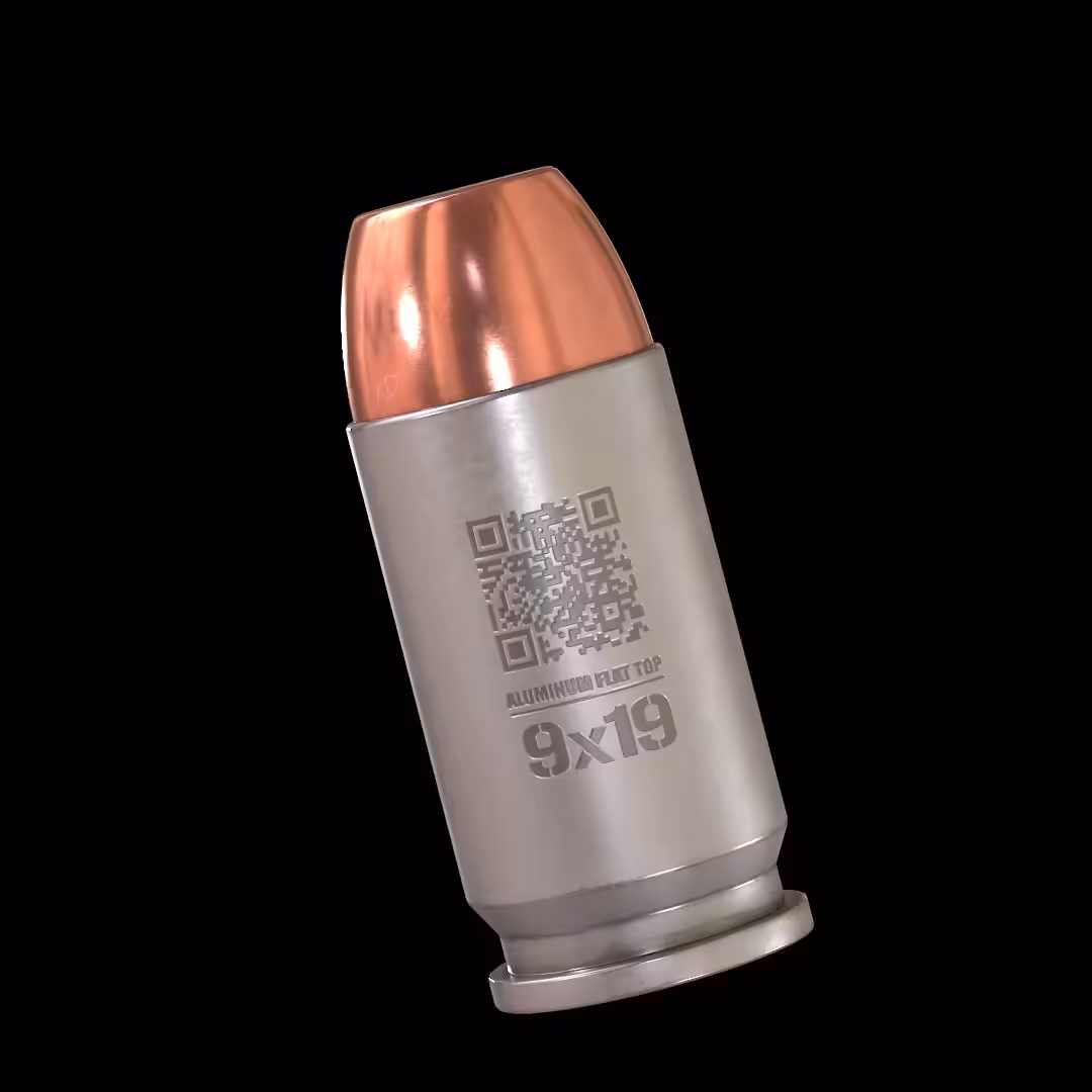 9MM ALUMINUM FLAT TOP