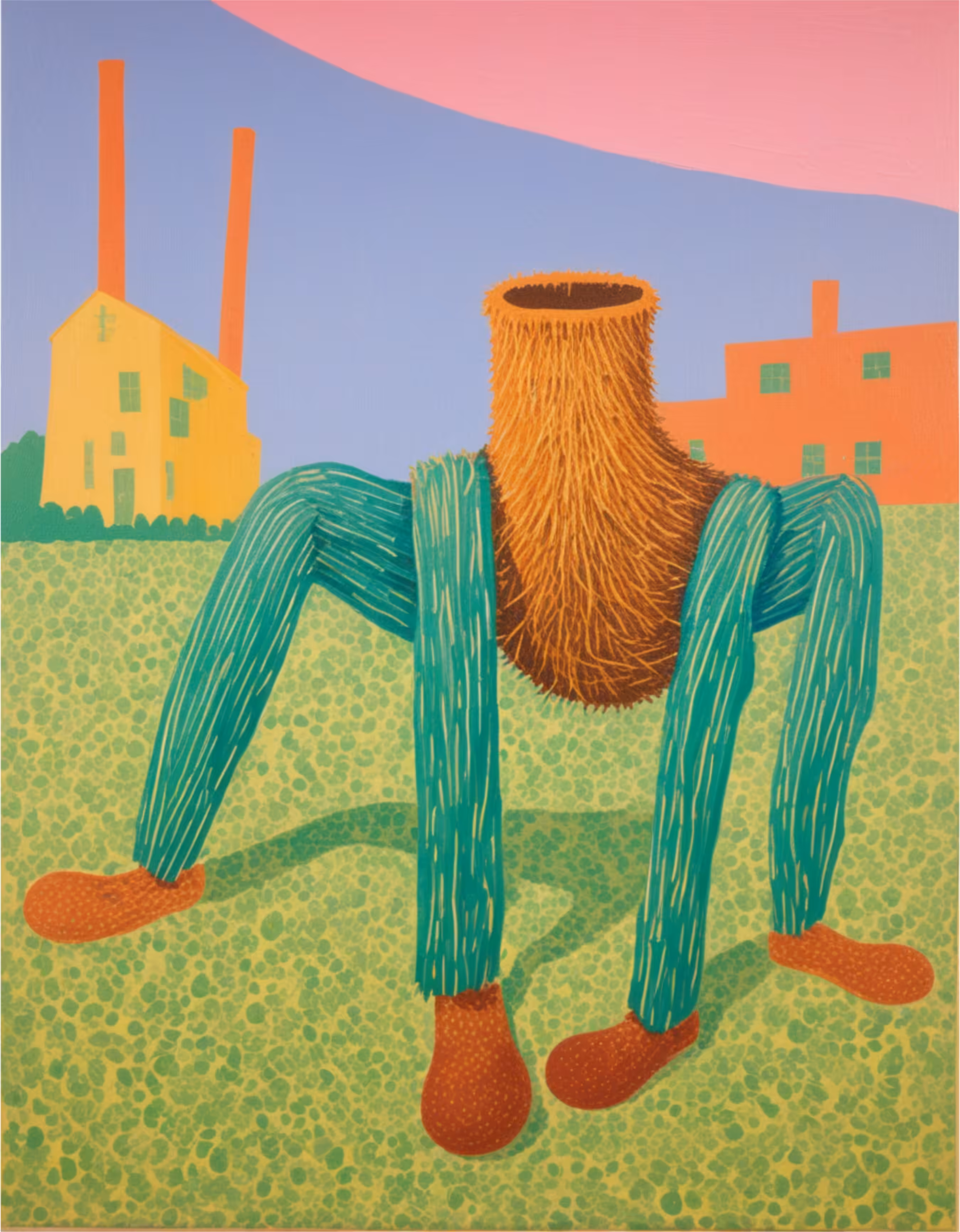 SELF PORTRAIT AS FOUR LEGGED HOLLOW COCONUT