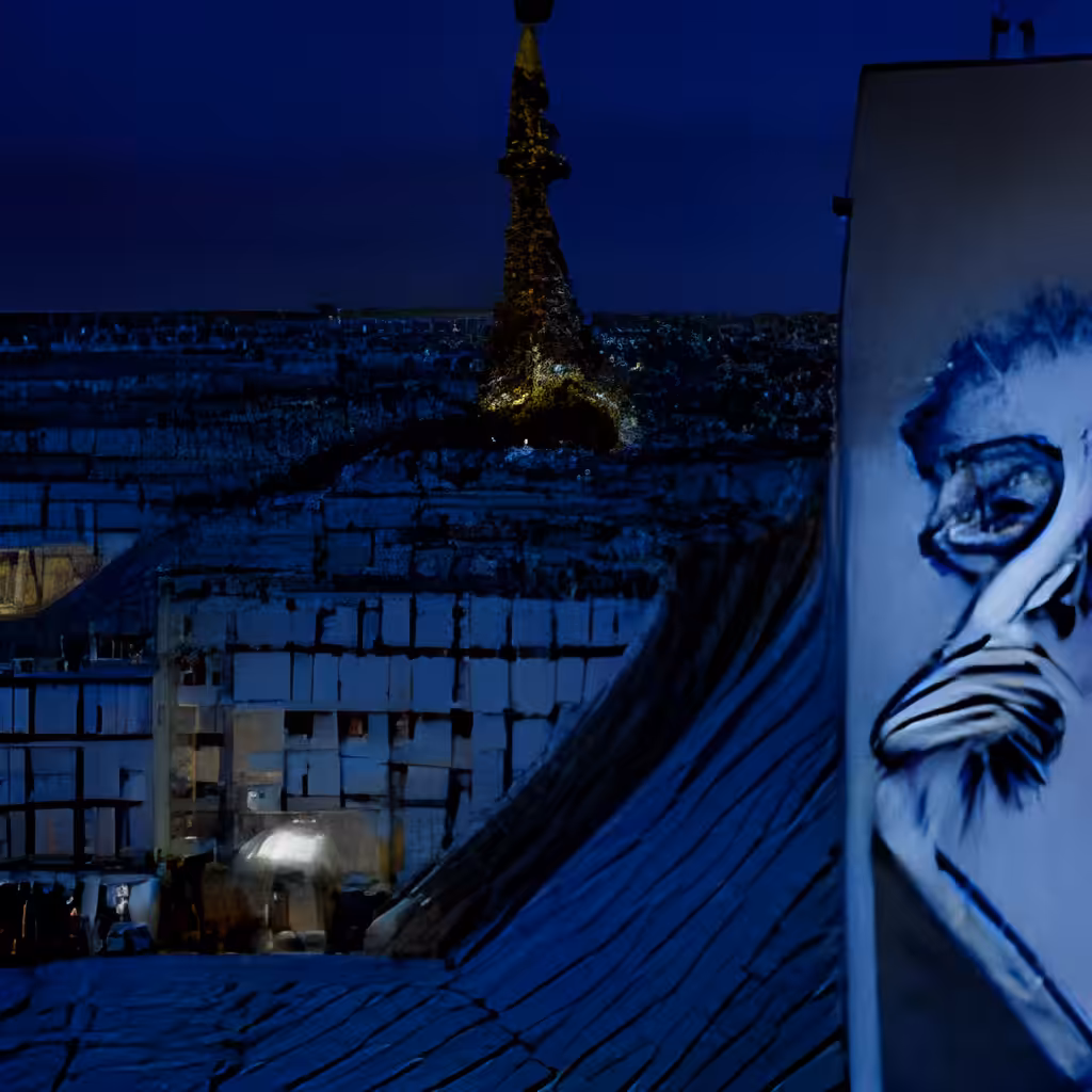 Paris Rooftop Painter No. 7