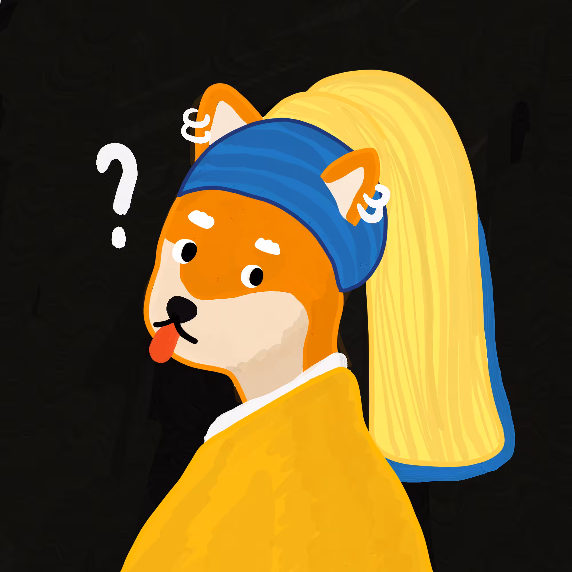 Dog With 4 Earrings #08