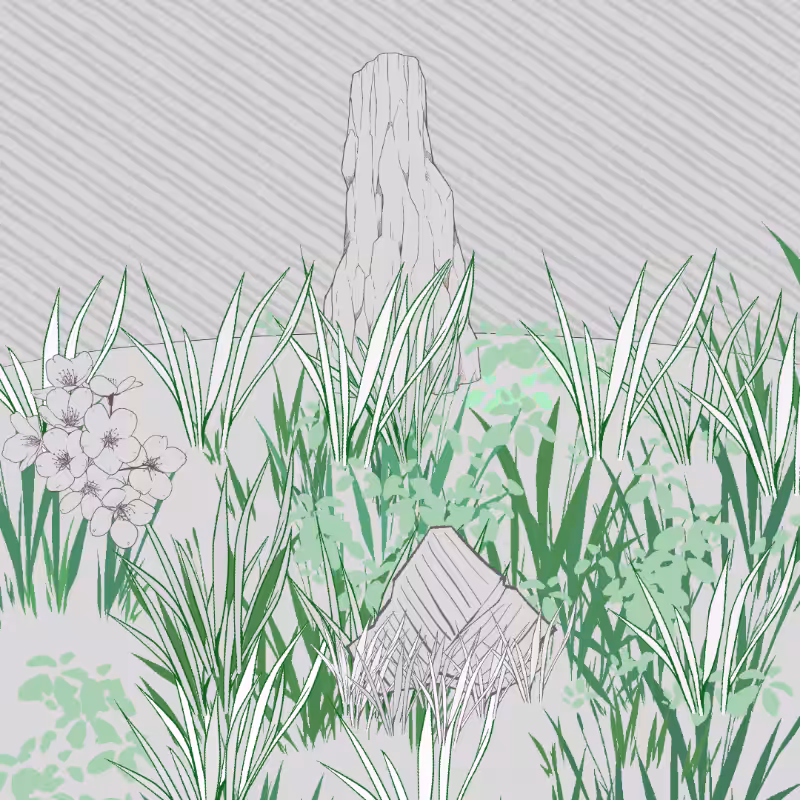 Wild Grass and Rubble #173