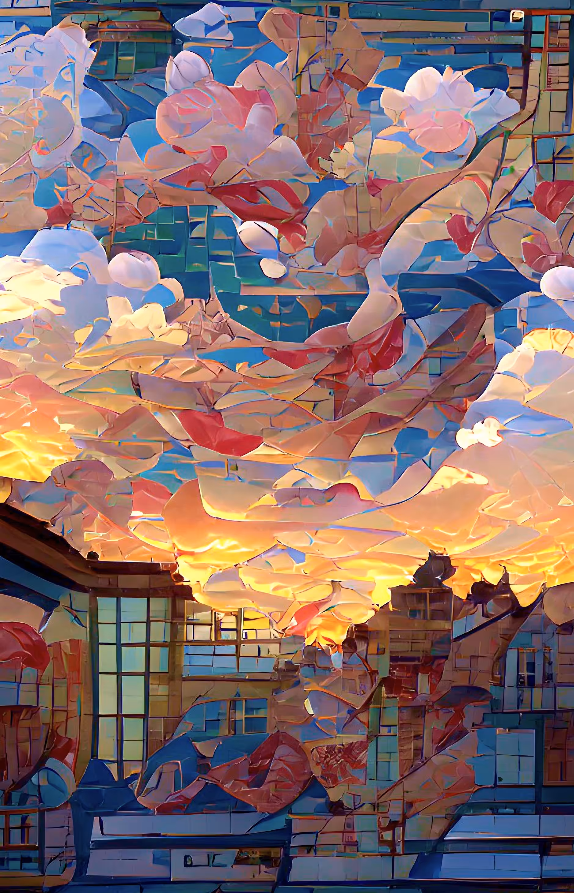 AI Series - Stained Sunset