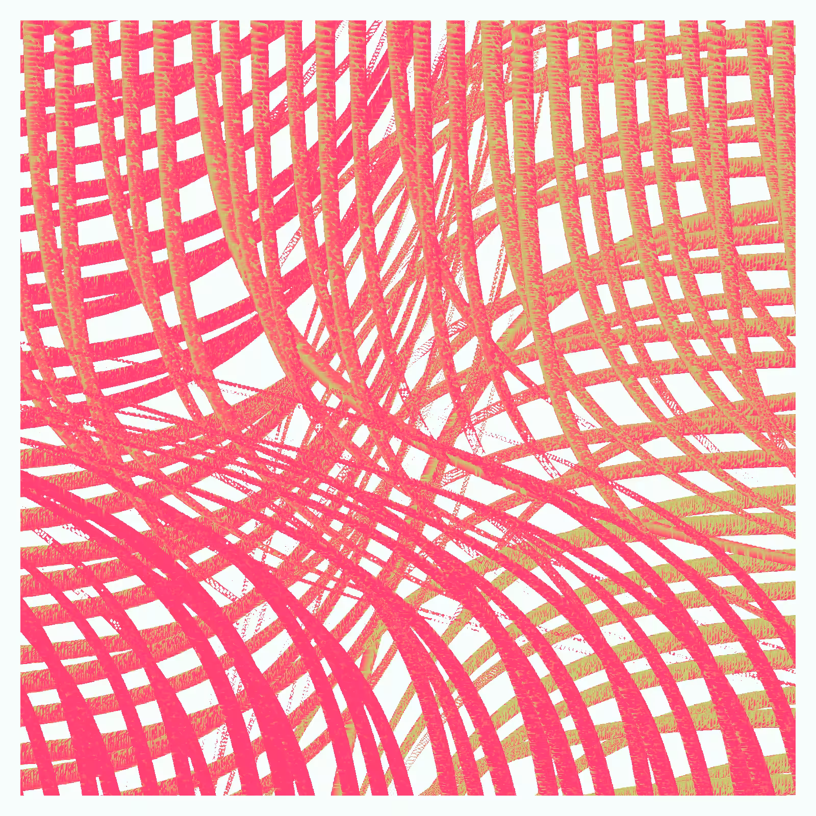 Curated GenArt: Red strips