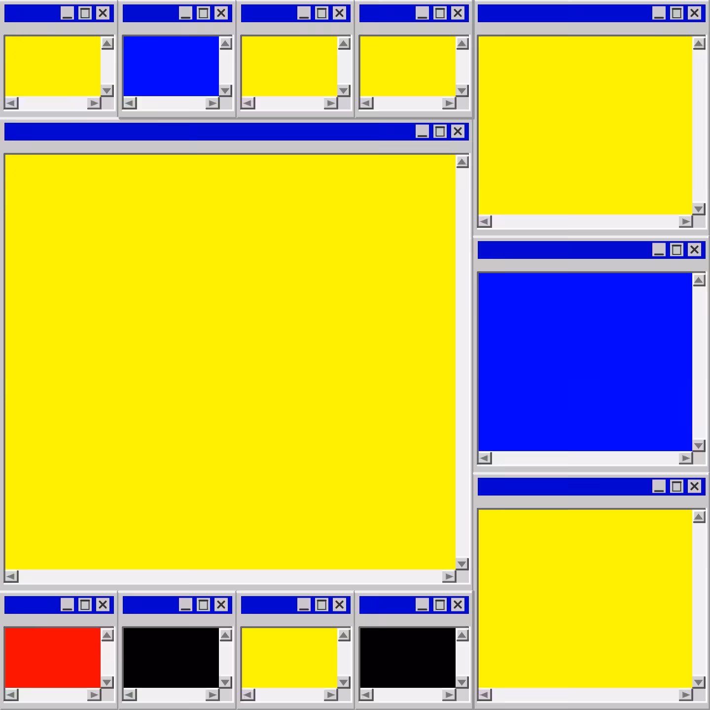 Mondrian's Desktop II #2