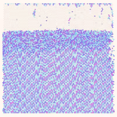 Falling Mesh Paintings #4
