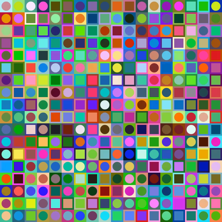 Square Dot Composition #189
