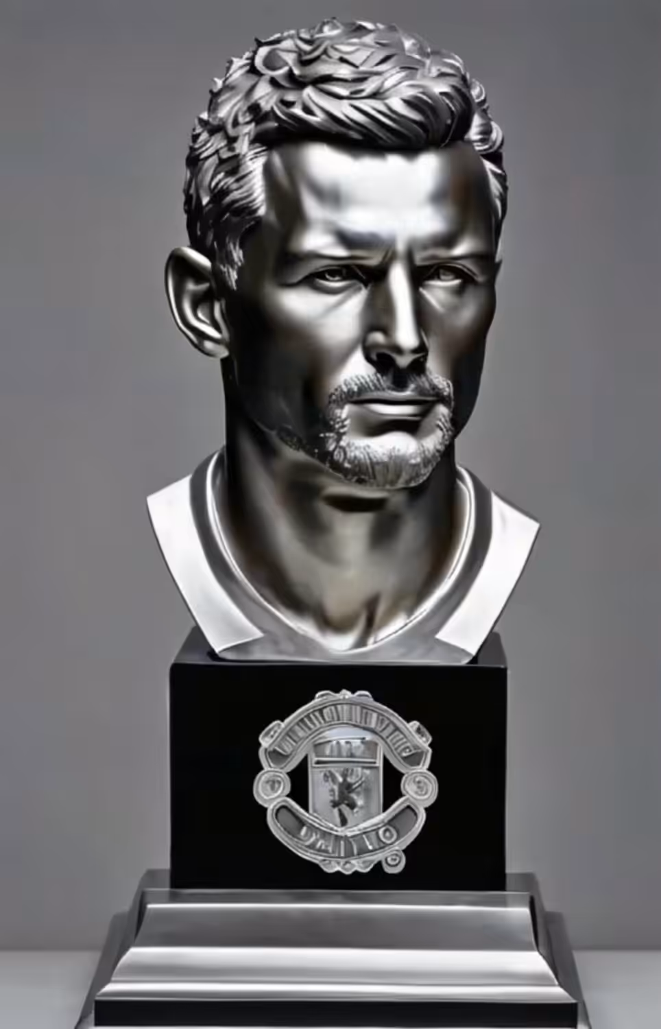 FAMOUS SCULPTURES: Ryan Giggs - Silver Bust Sculpture II