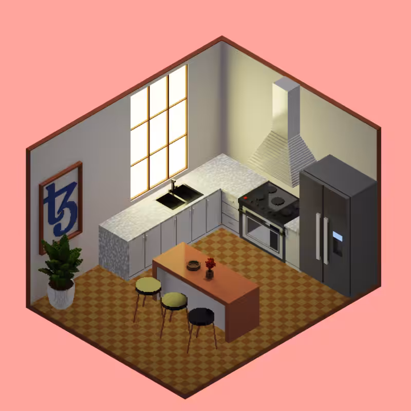 Isometric kitchen #28