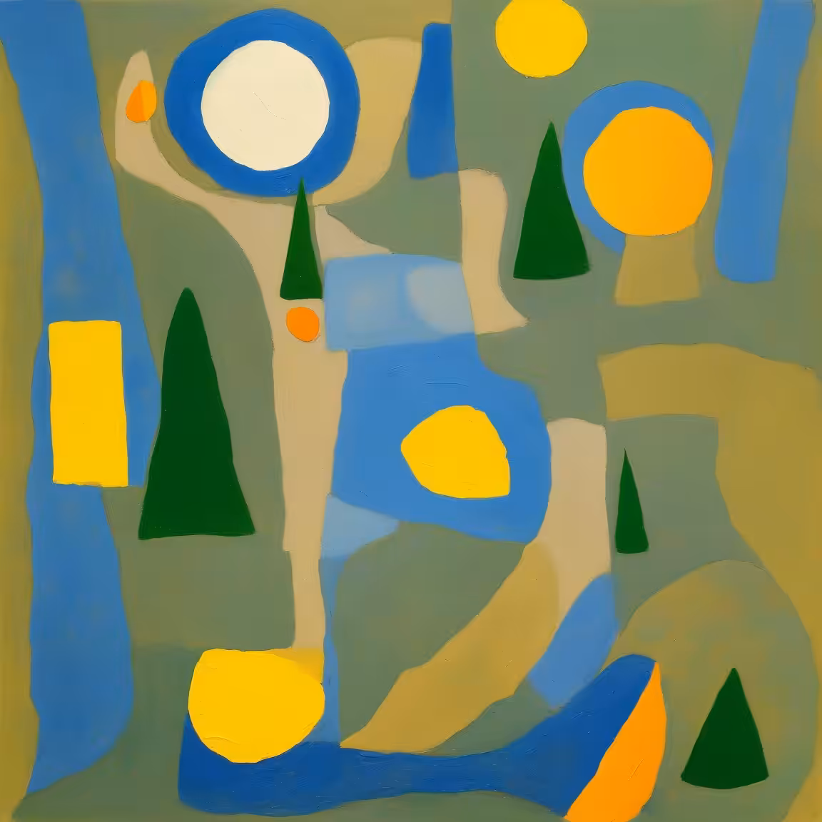 Elemental effortless study of semi-abstract natural landscapes #45