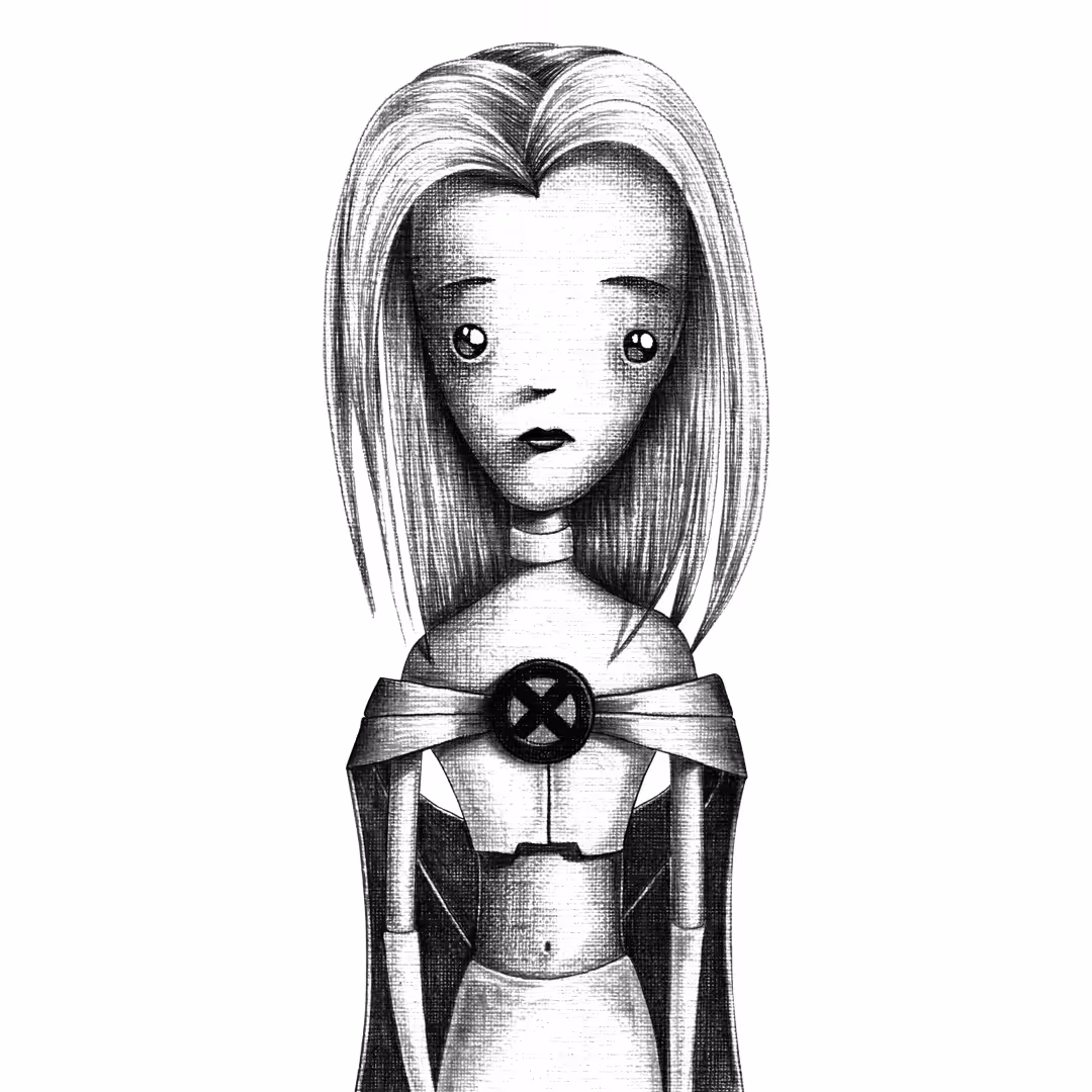 WHITE QUEEN grayscale