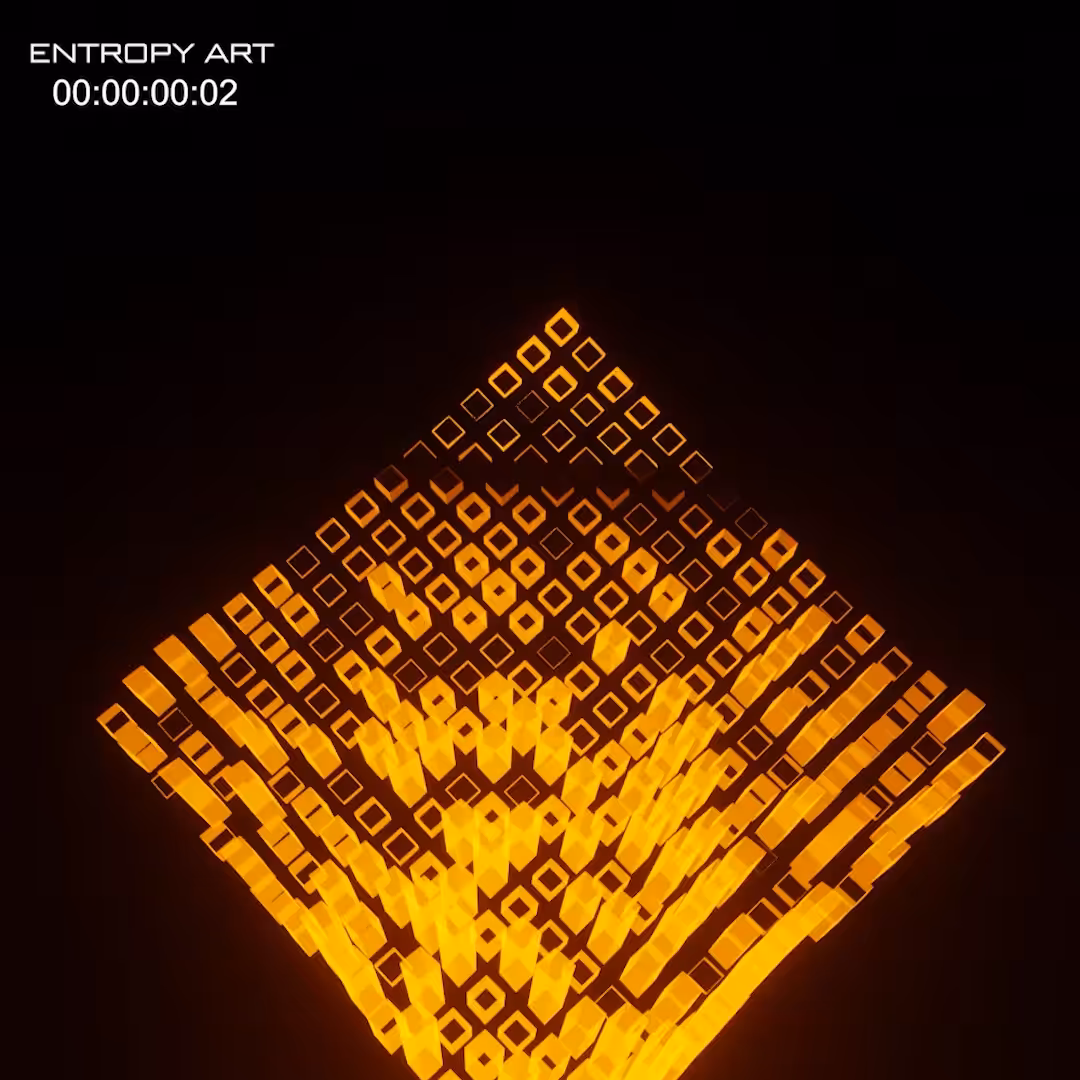 Combination of Orange Cubes