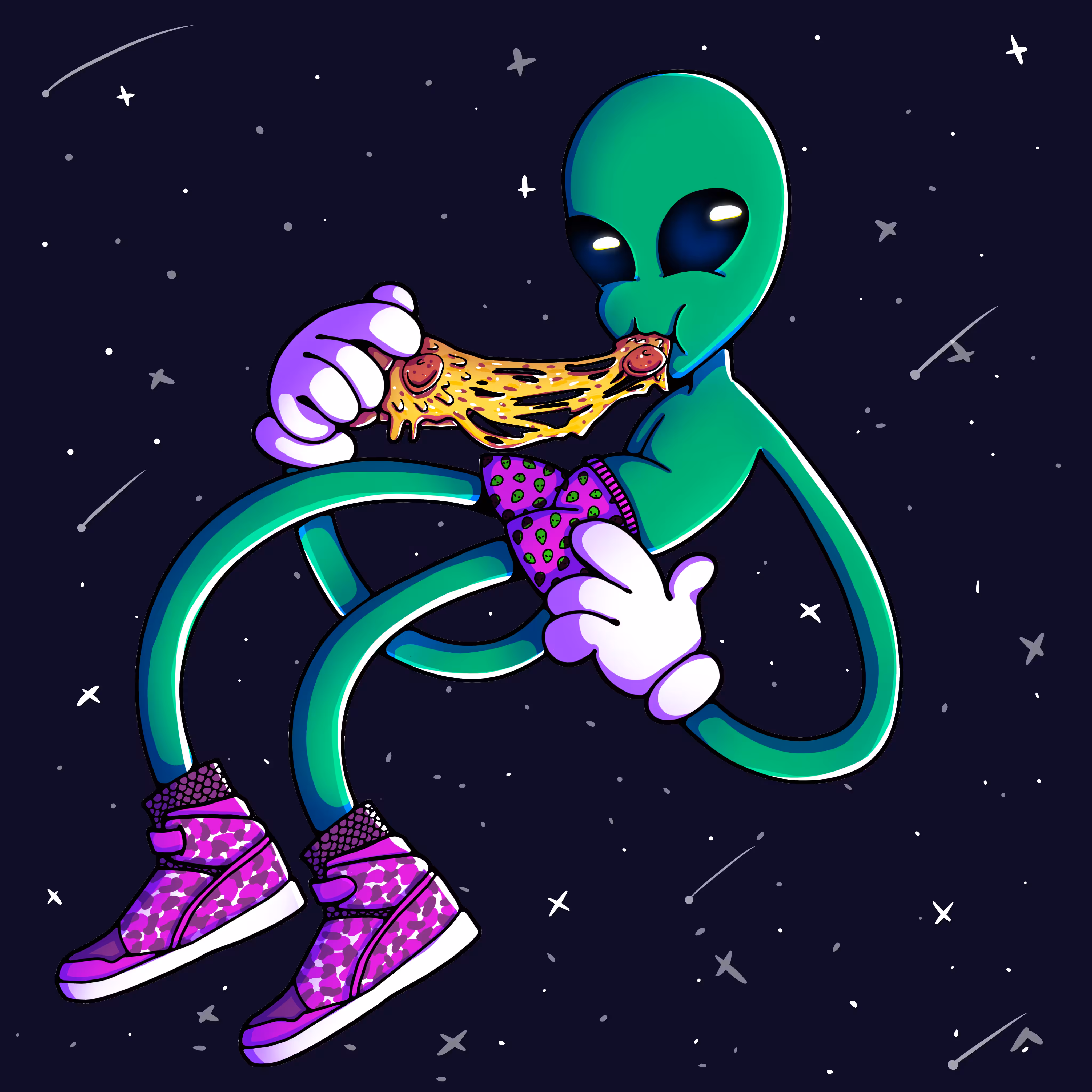Alien and Pizza