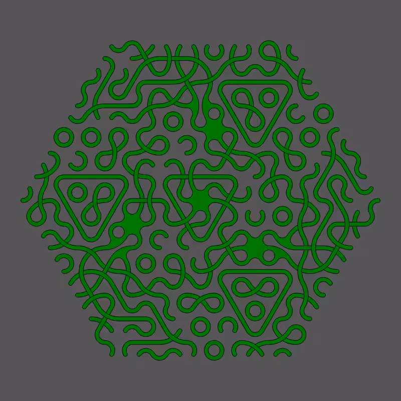 Threefold Symmetry - Dark Variations #499