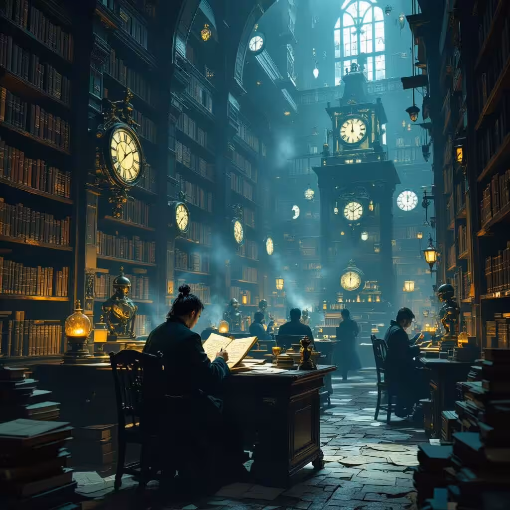 NightCafe Creations: Steampunk Library 1