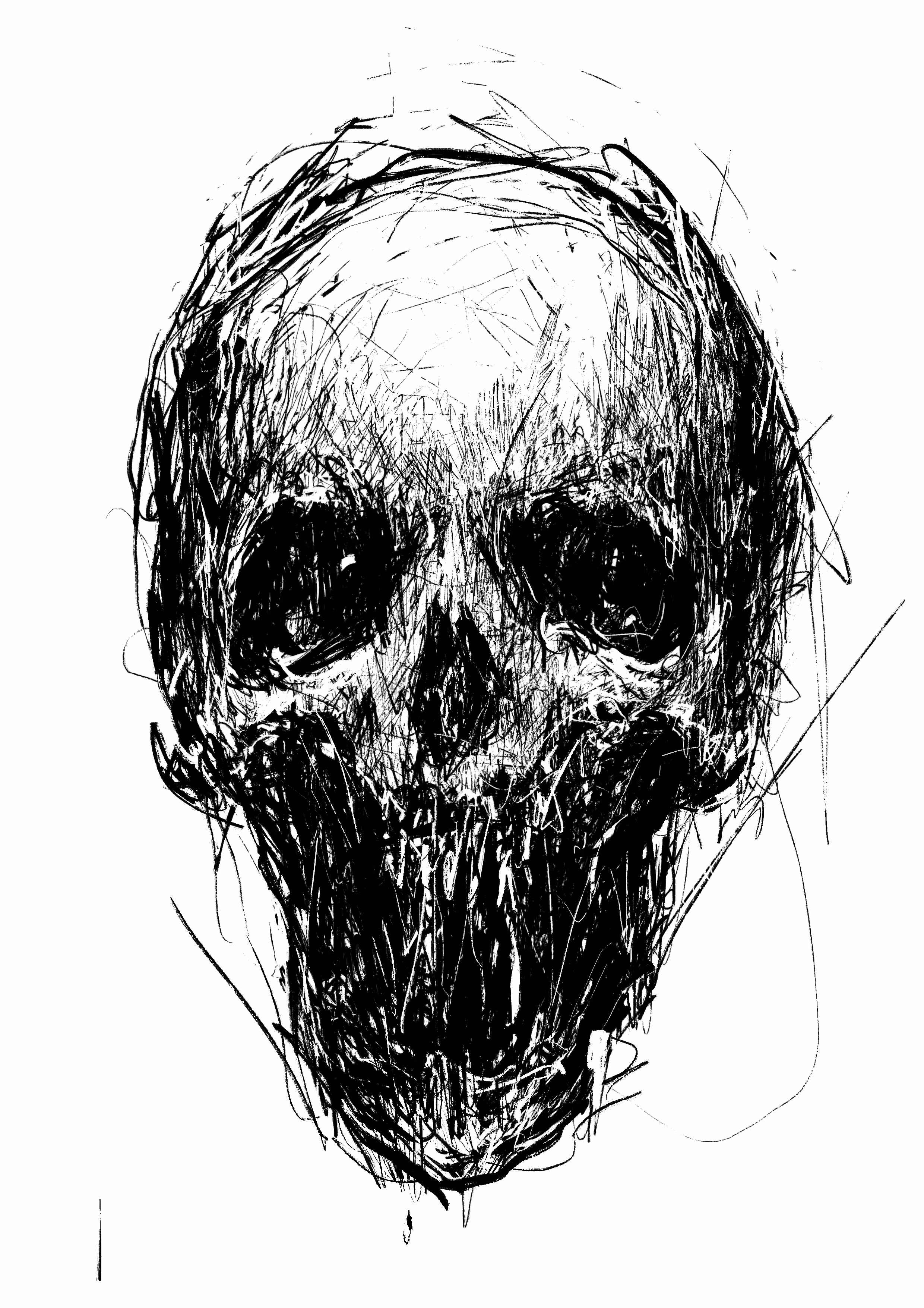 Skull Drawing 9