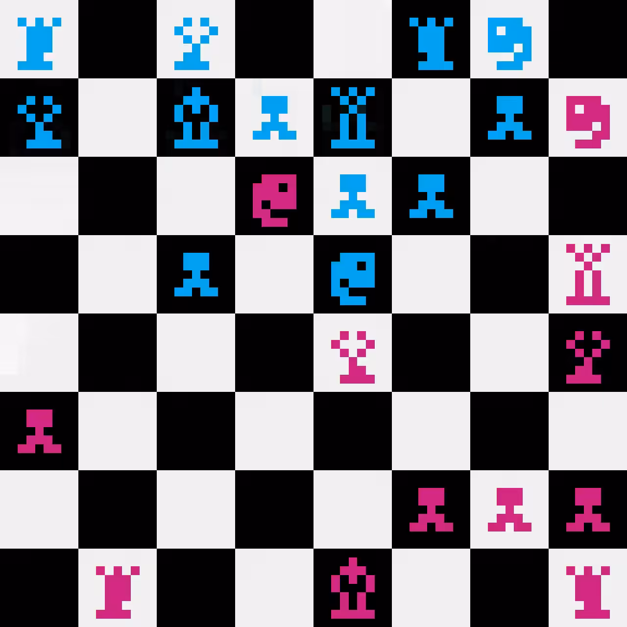 JestemZero vs Pixellare: Game 1.49 - B to E4