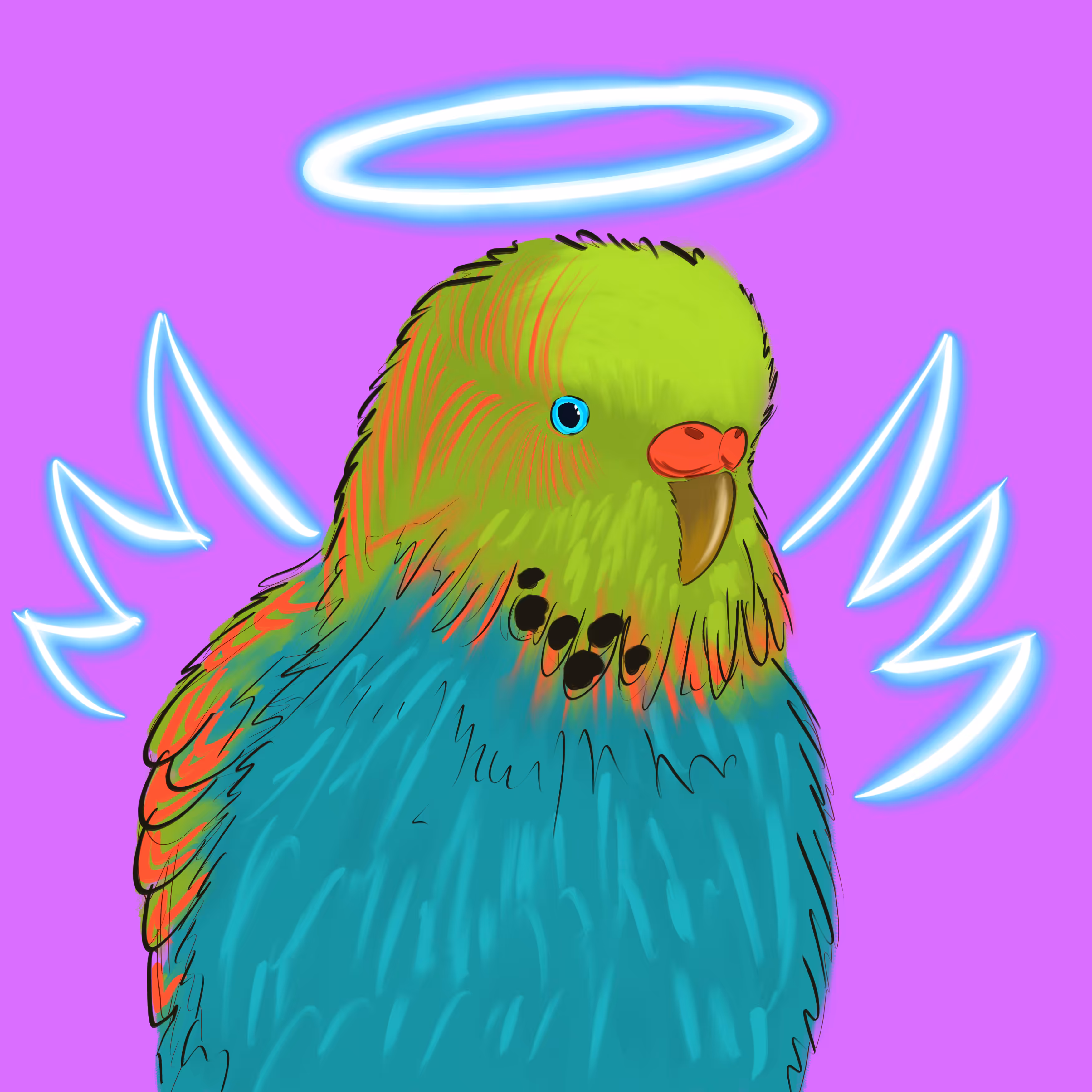 Neon Parrot #1