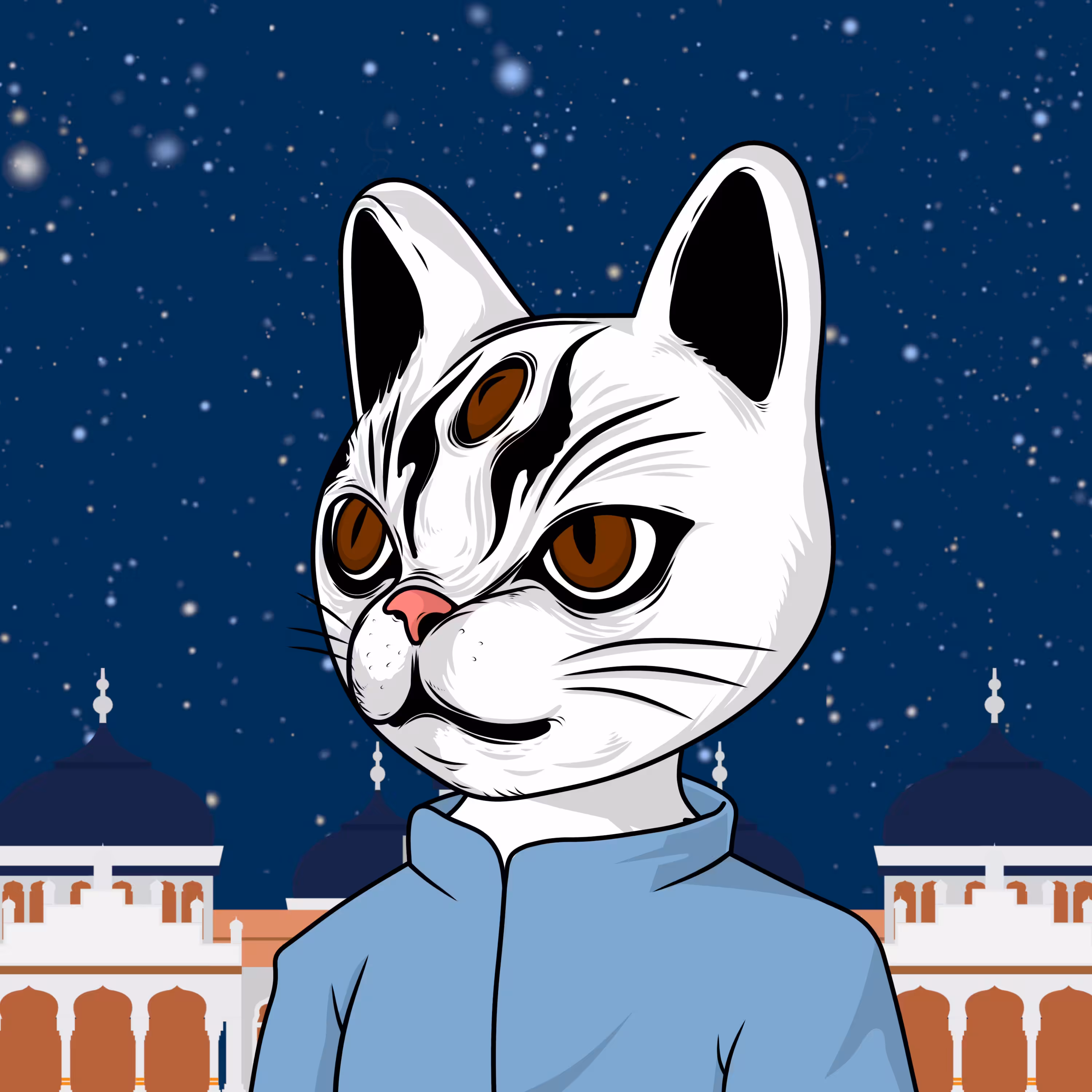 Sangan Neko Goes to the Mosque