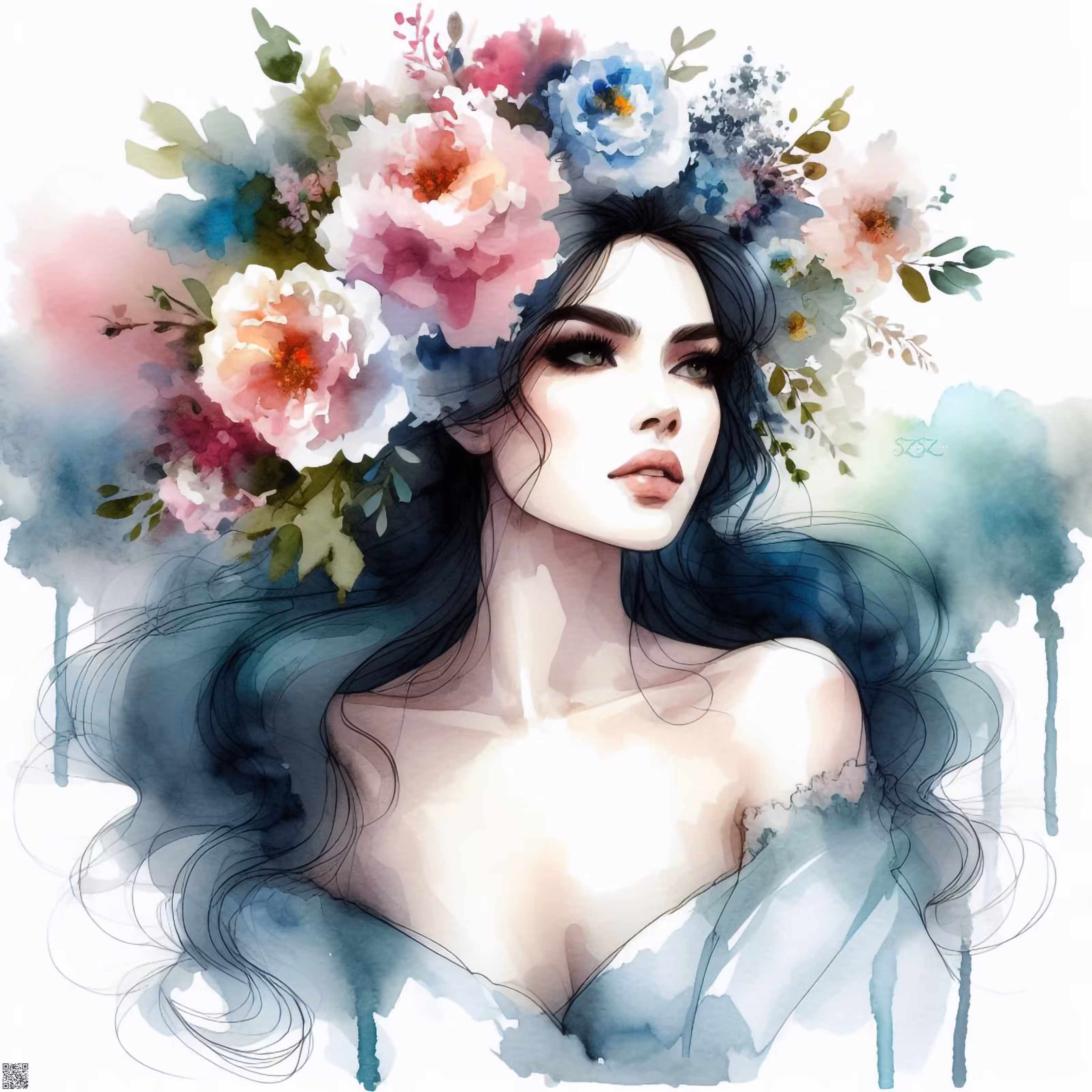 🎨Feminine Beauty in Paint#96