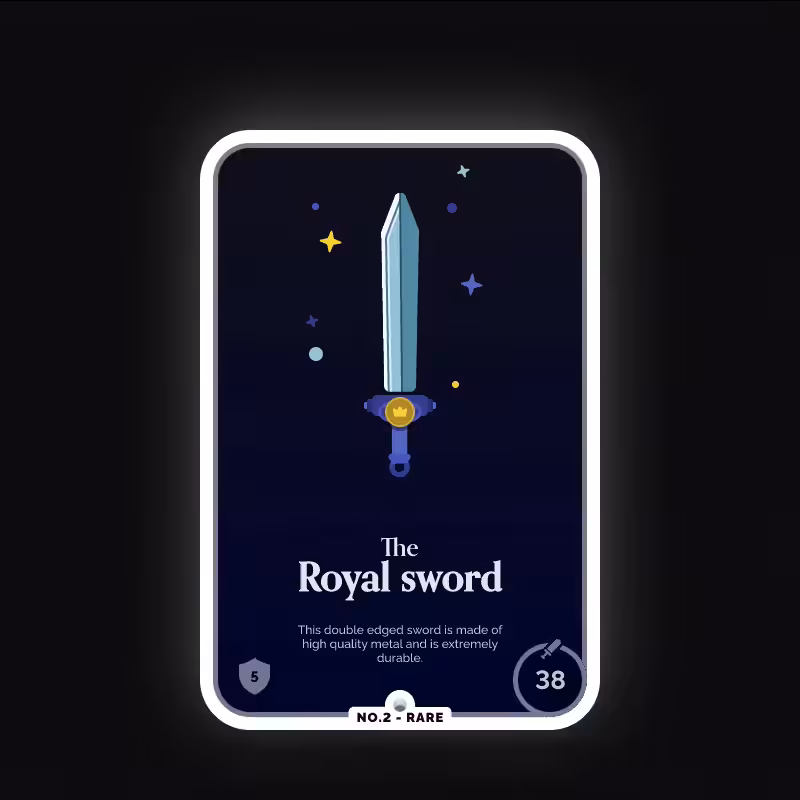Battle Card no.2 - The Royal sword - Rare