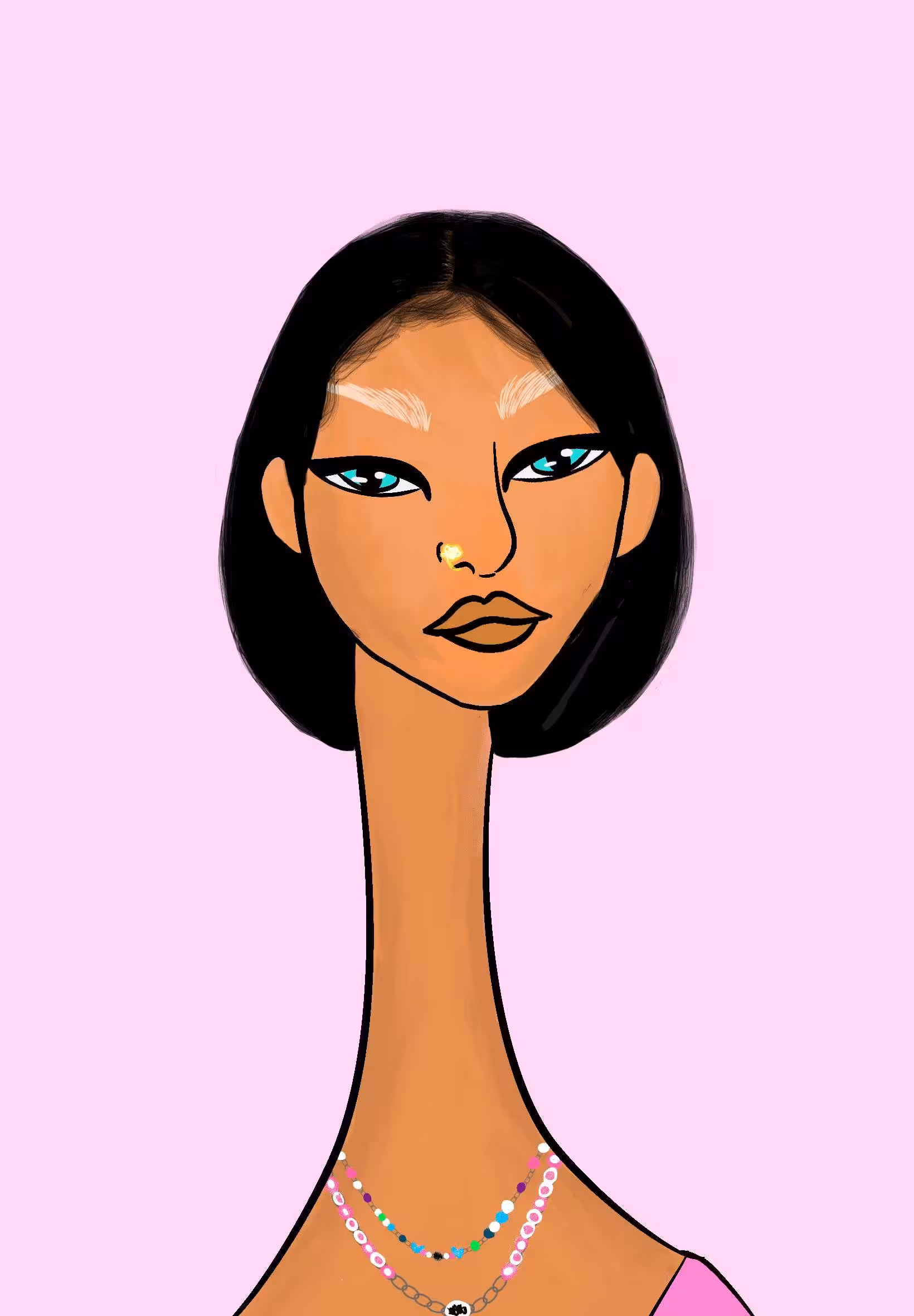 Long Neckie Lady #64