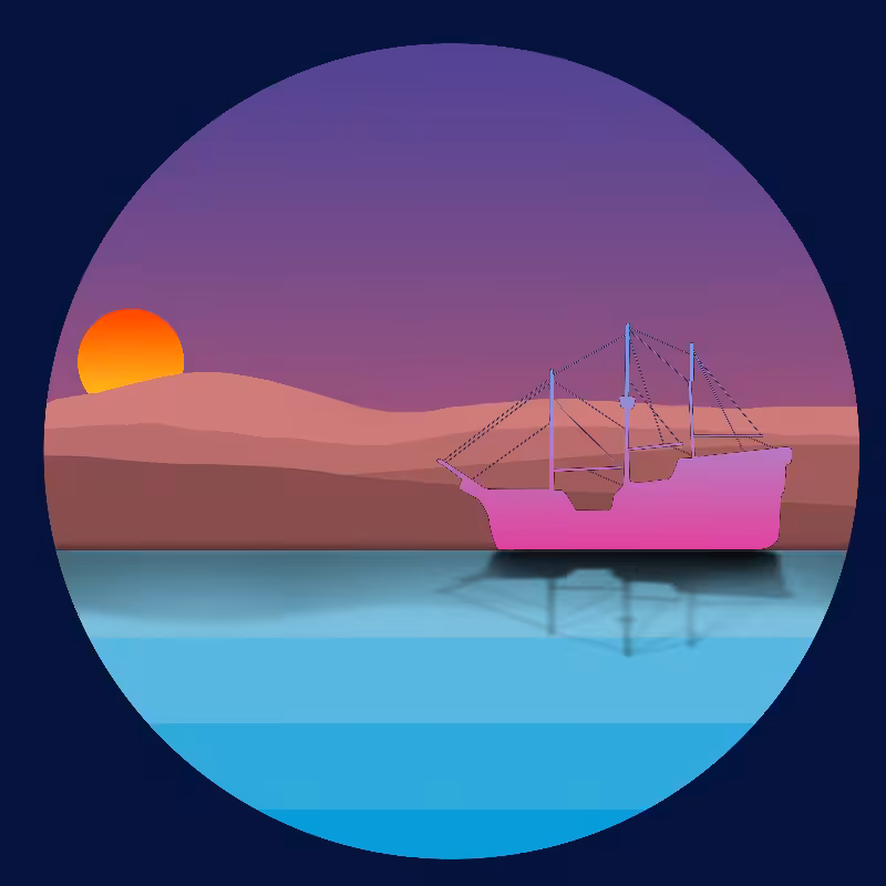 Boat on the sea #12