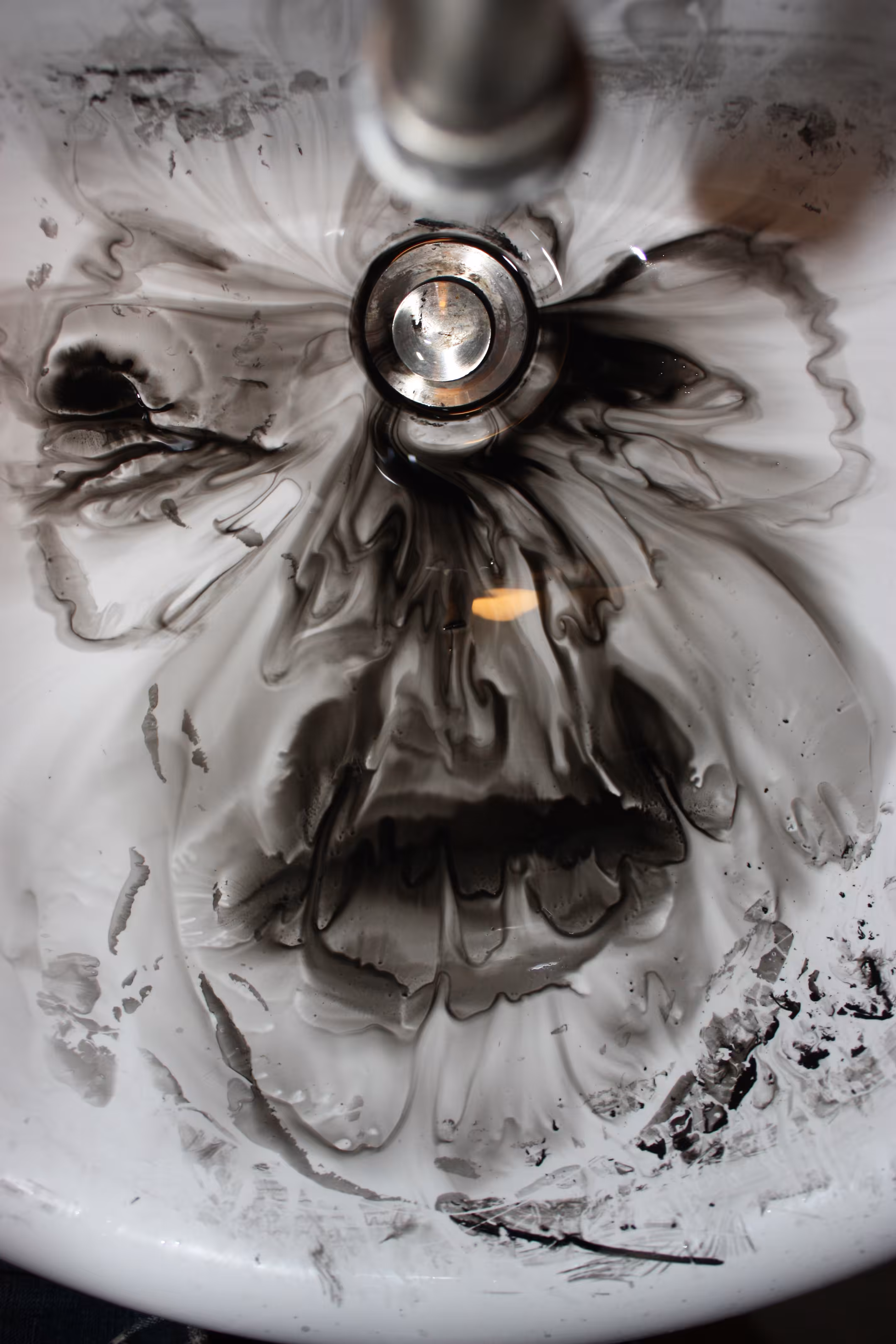 Ink in a sink