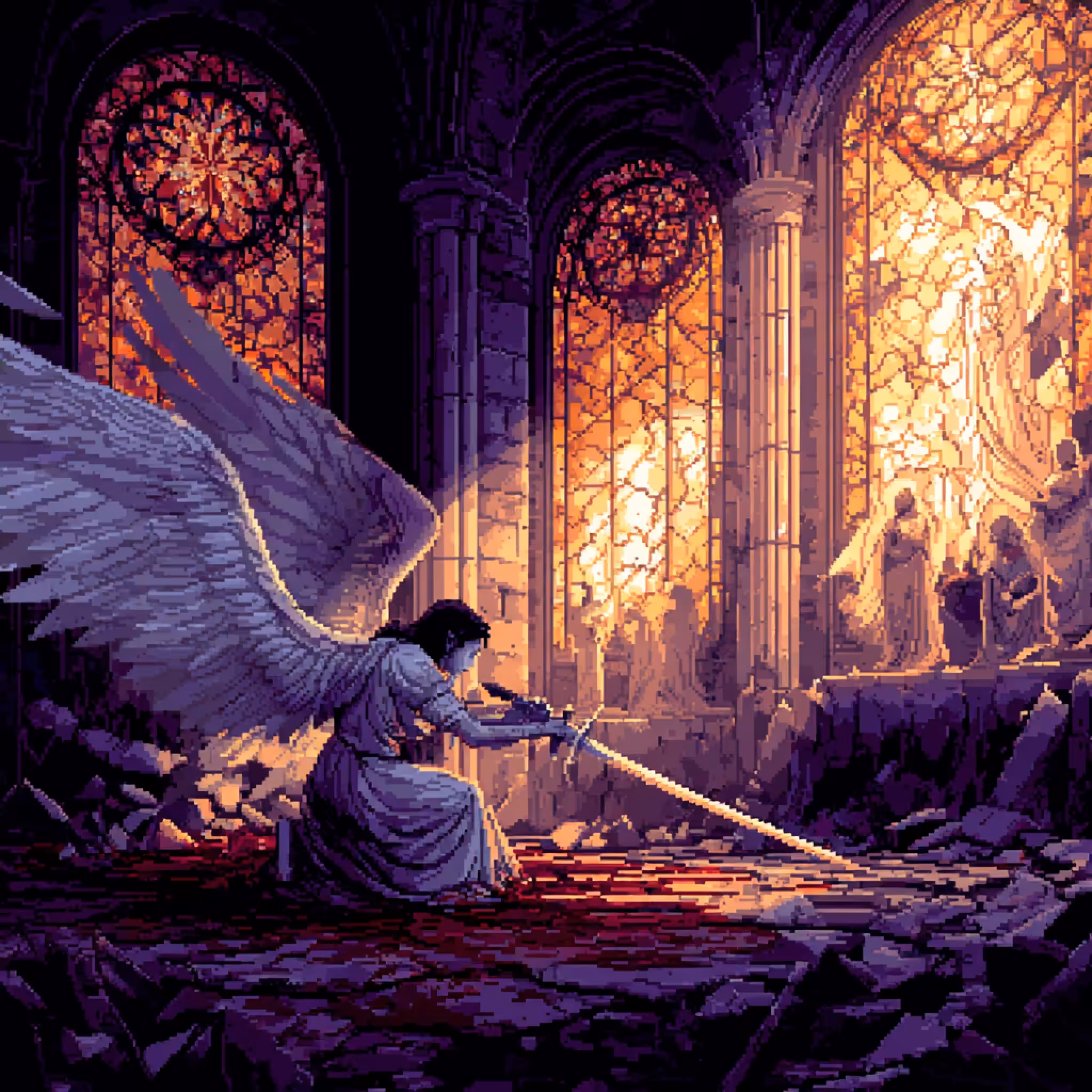 PIXEL ART: Last Prayer of the Seraph