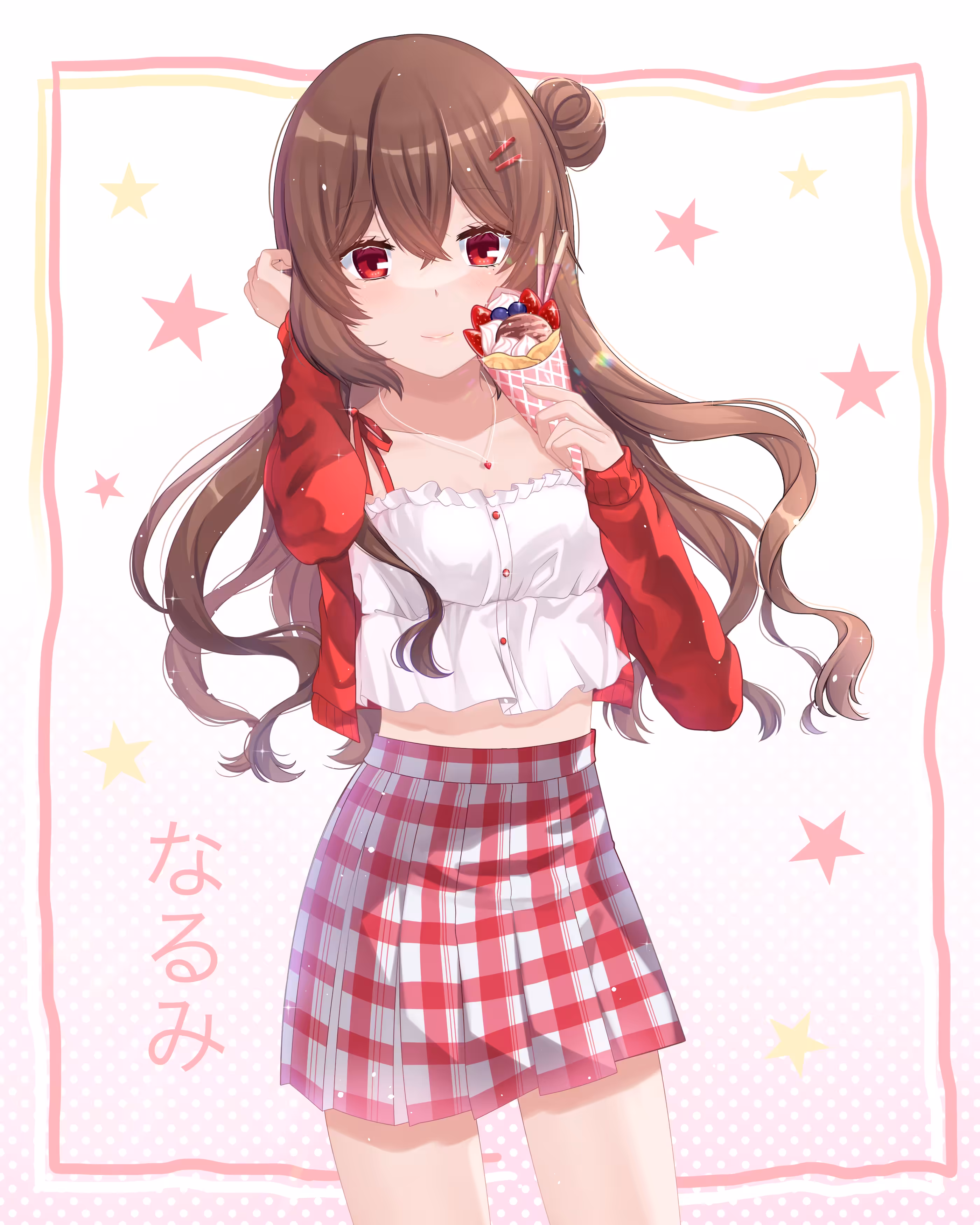 Narumi and her crepe (special gift for Sorel san)