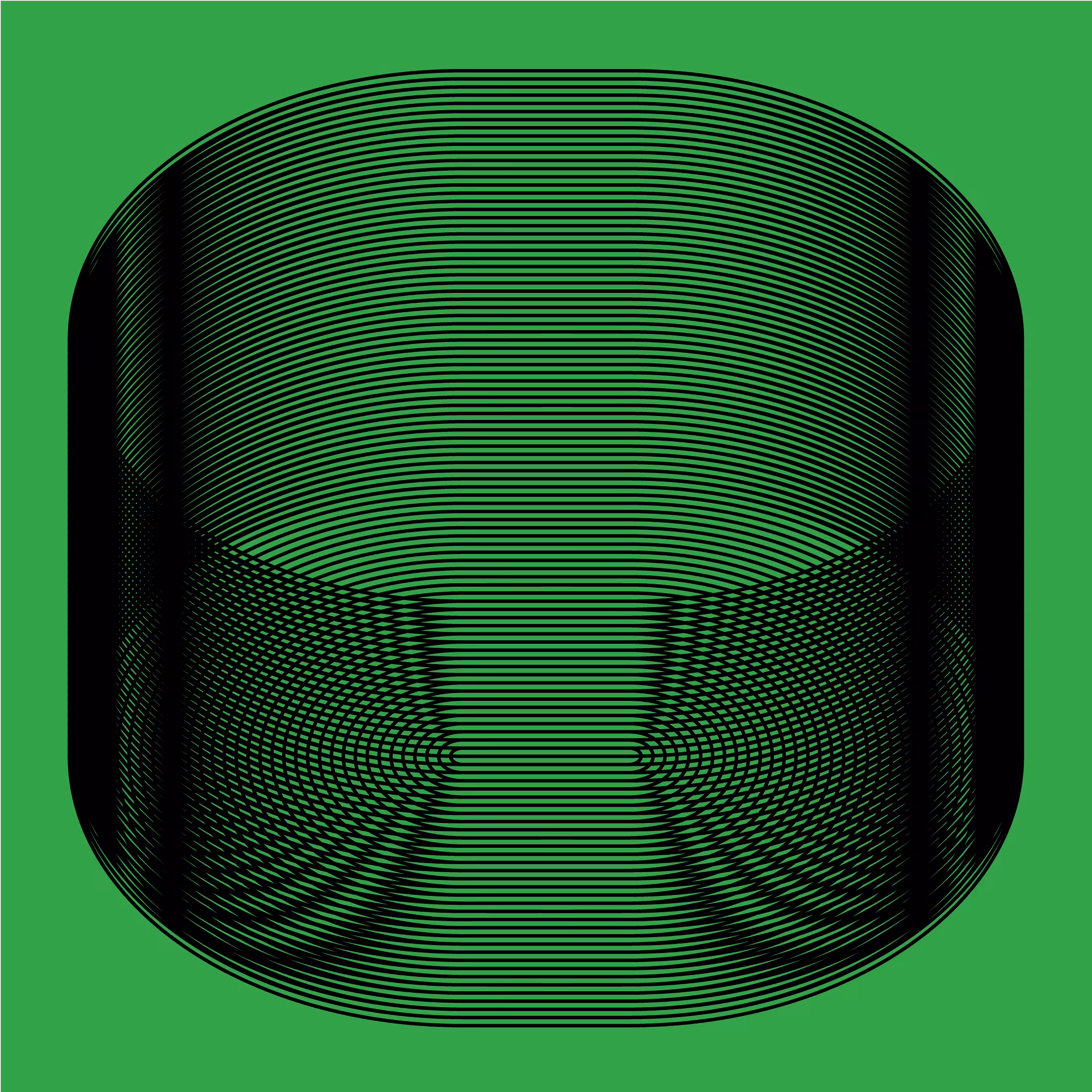 Insiding Circular Cylinder Moire 