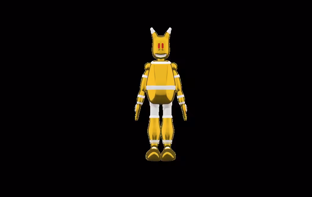 Glitch Monster. Gold モンスター [AR]